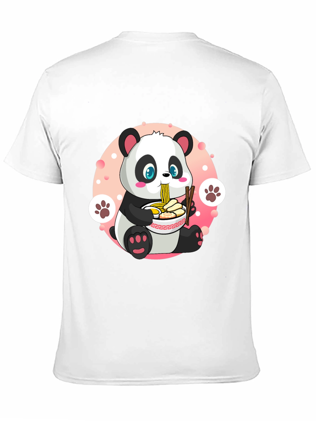 Cute Panda Ramen T-Shirt - Fun Anime Style