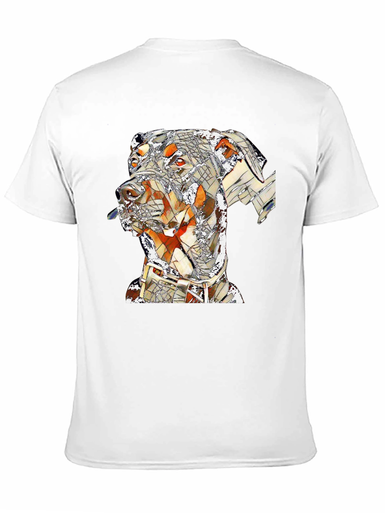 Doberman Mosaic Graphic Tee - Stylish Dog Lovers T-Shirt