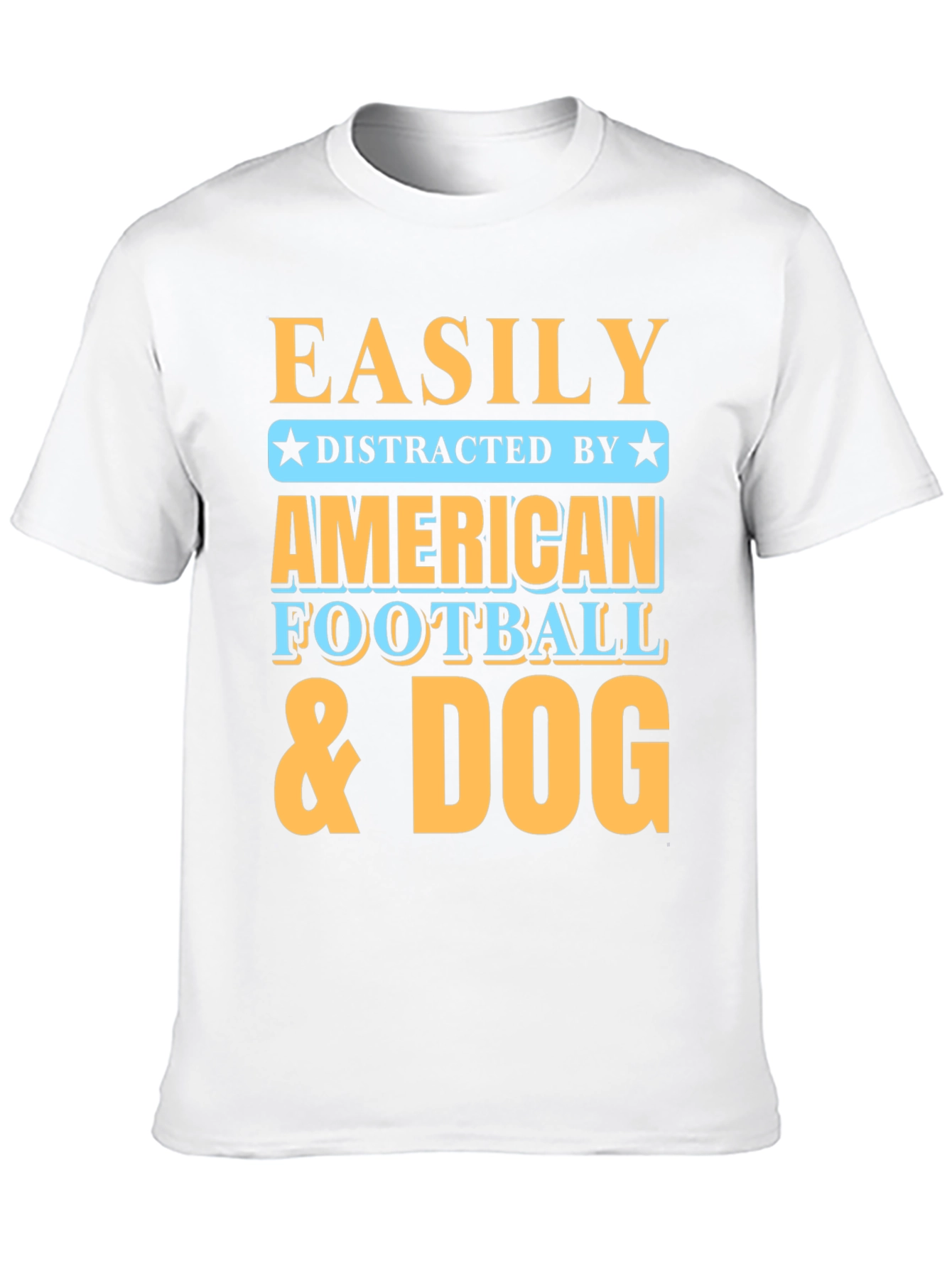 Easily Distracted T-Shirt - Football & Dog