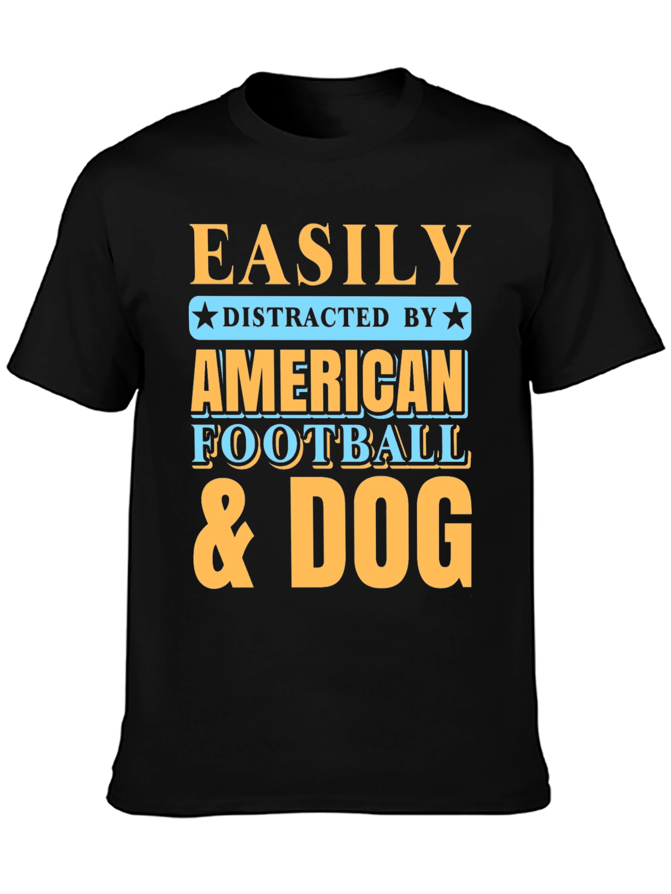 Easily Distracted T-Shirt - Football & Dog