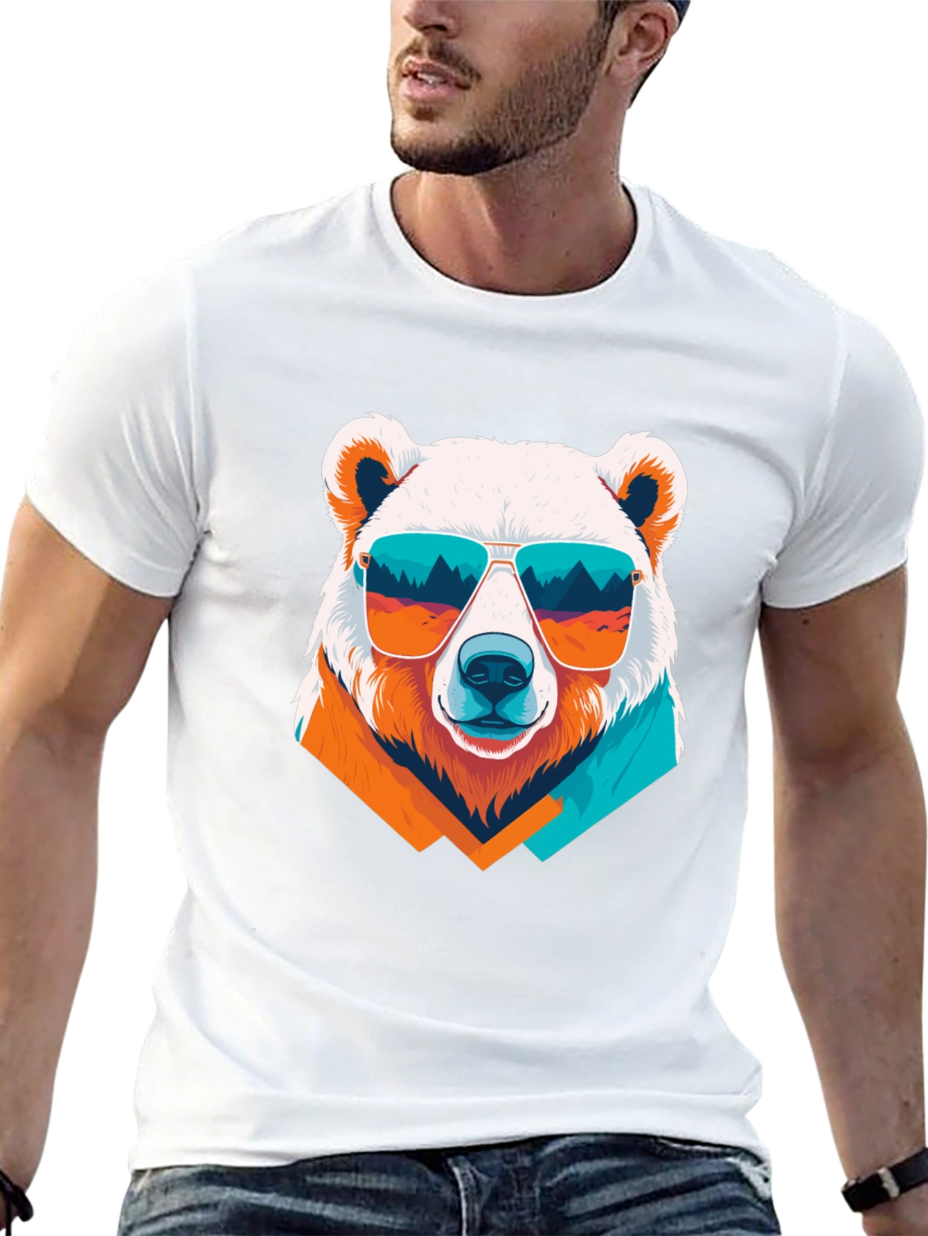 Cool Bear Graphic Tee - Mens Black T-Shirt