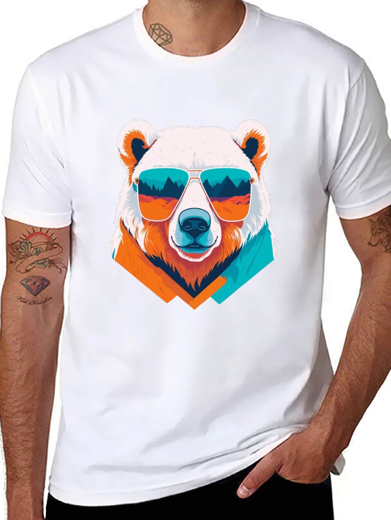 Cool Bear Graphic Tee - Mens Black T-Shirt