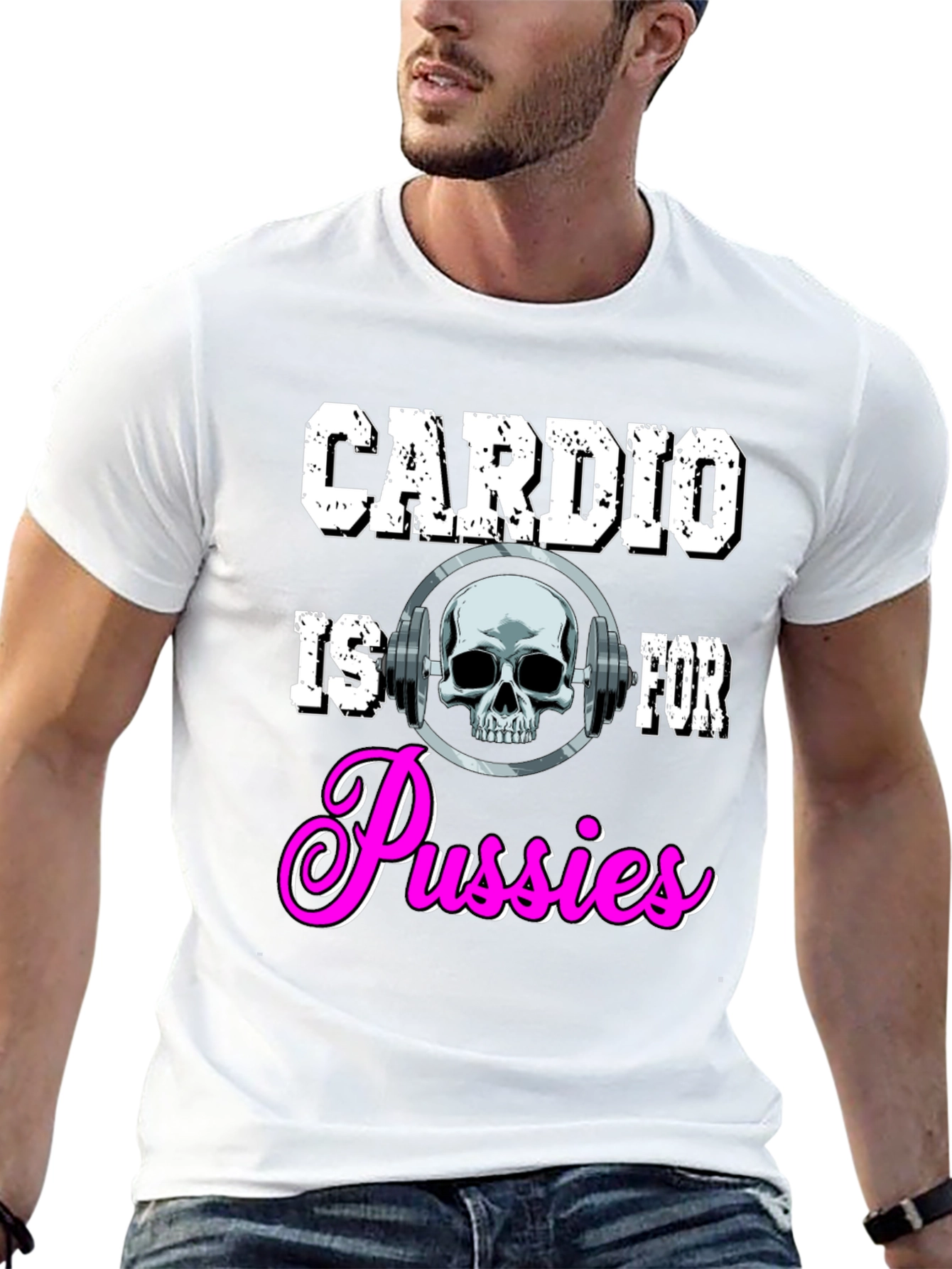 Cardio is for Pussies Black T-Shirt