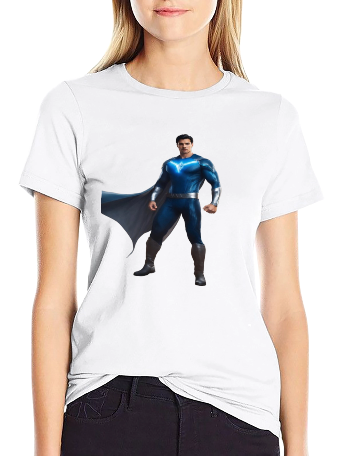 Superhero Graphic Print Tee