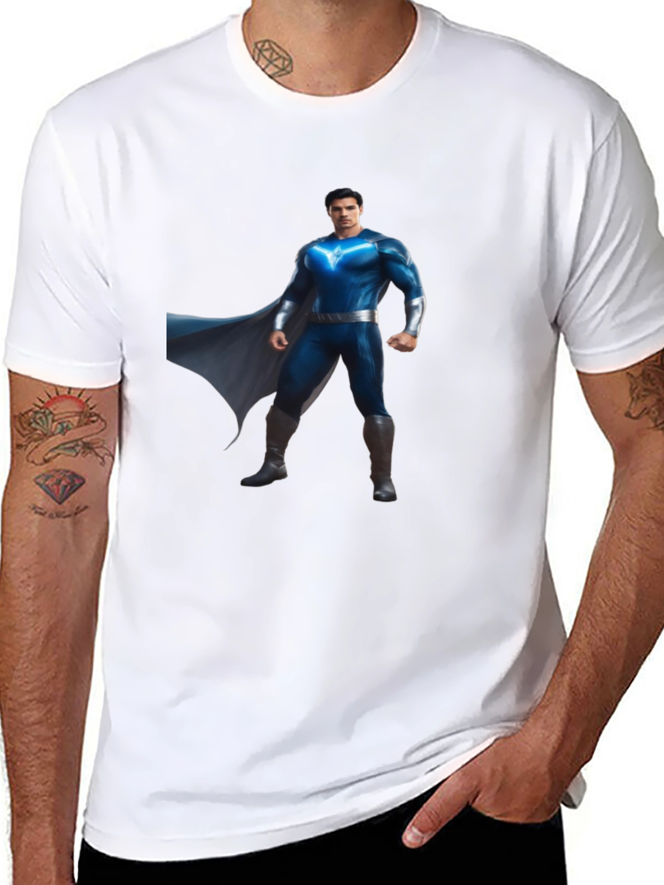 Superhero Graphic Print Tee