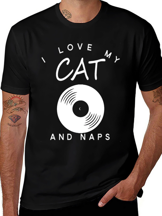 I Love My Cat and Naps Graphic Tee