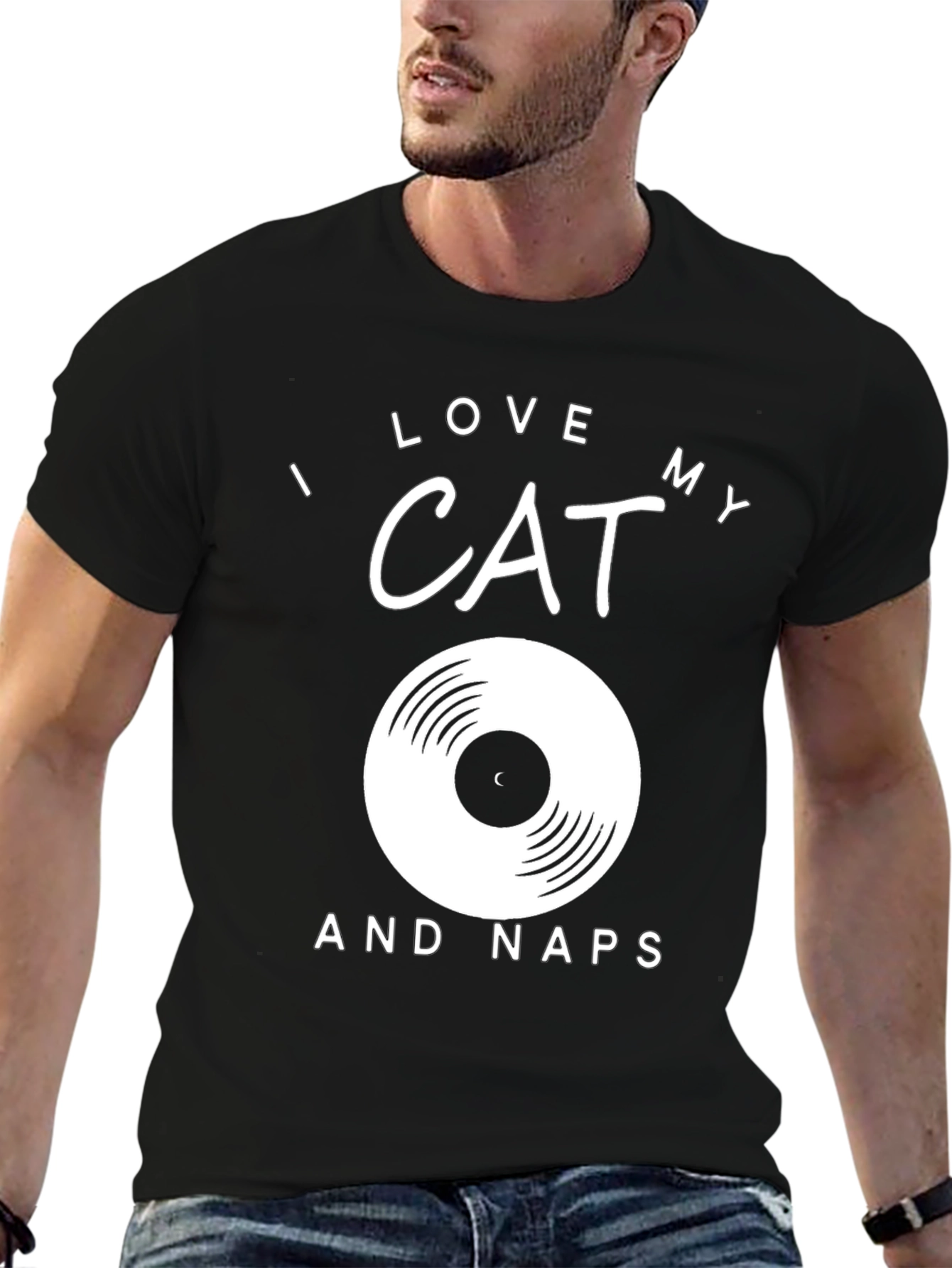 I Love My Cat and Naps Graphic Tee