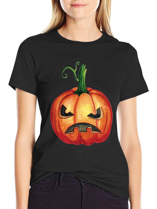 Halloween Pumpkin T-Shirt - Spooky Jack-O-Lantern Tee