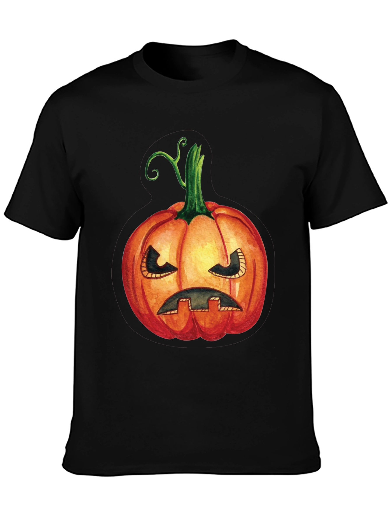Halloween Pumpkin T-Shirt - Spooky Jack-O-Lantern Tee