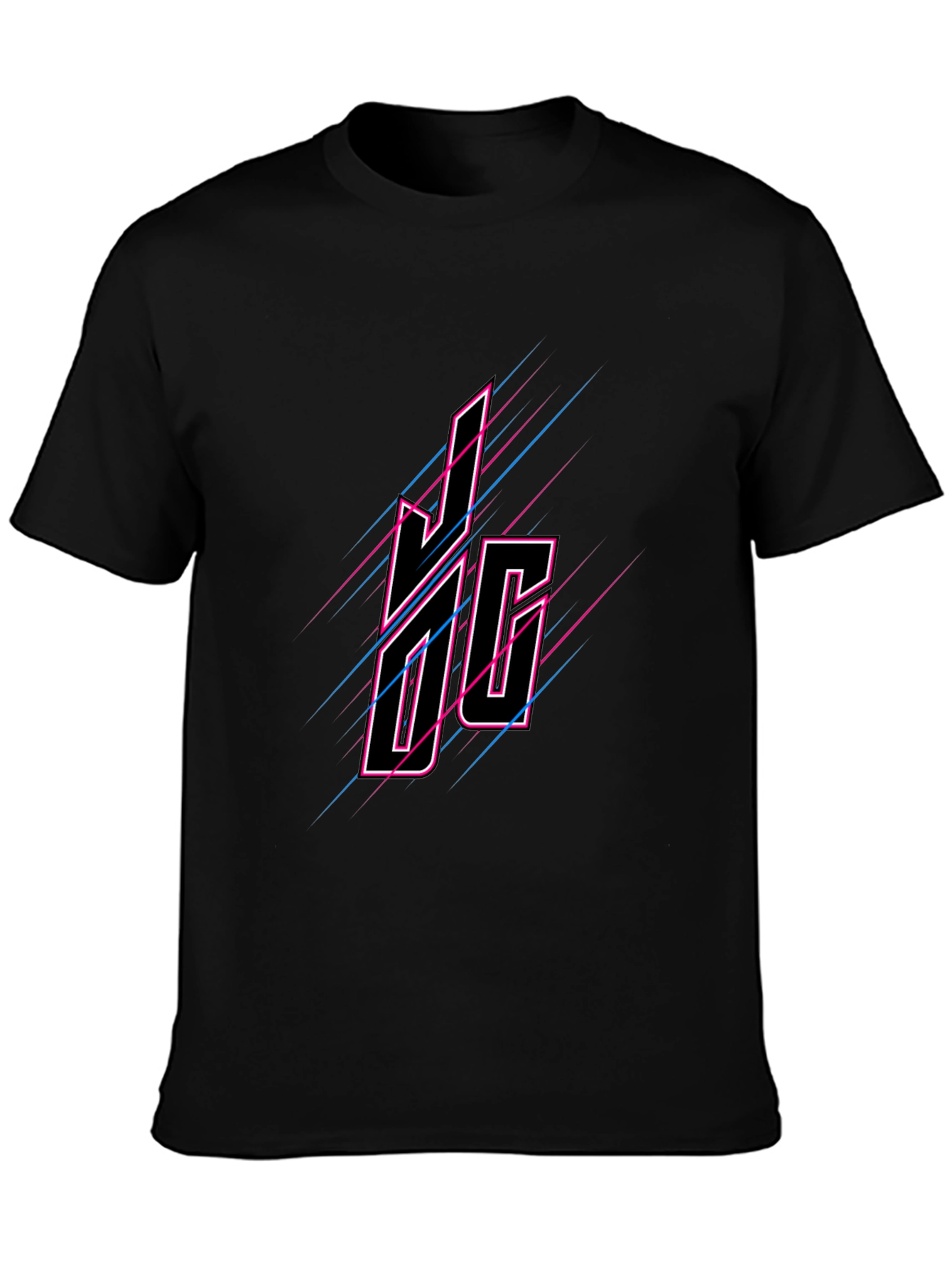 Black JOG Graphic Tee - Casual Cool