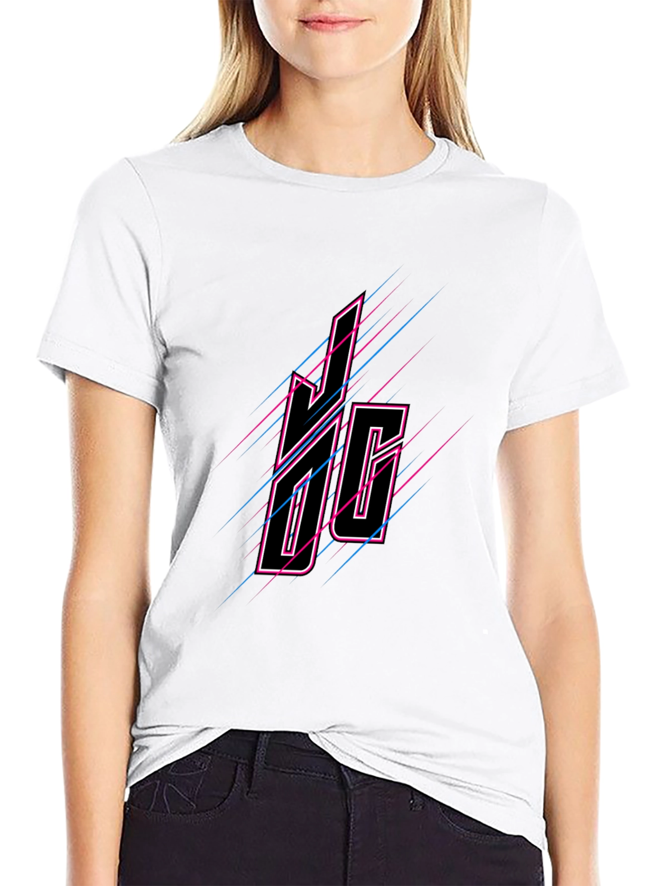 Black JOG Graphic Tee - Casual Cool