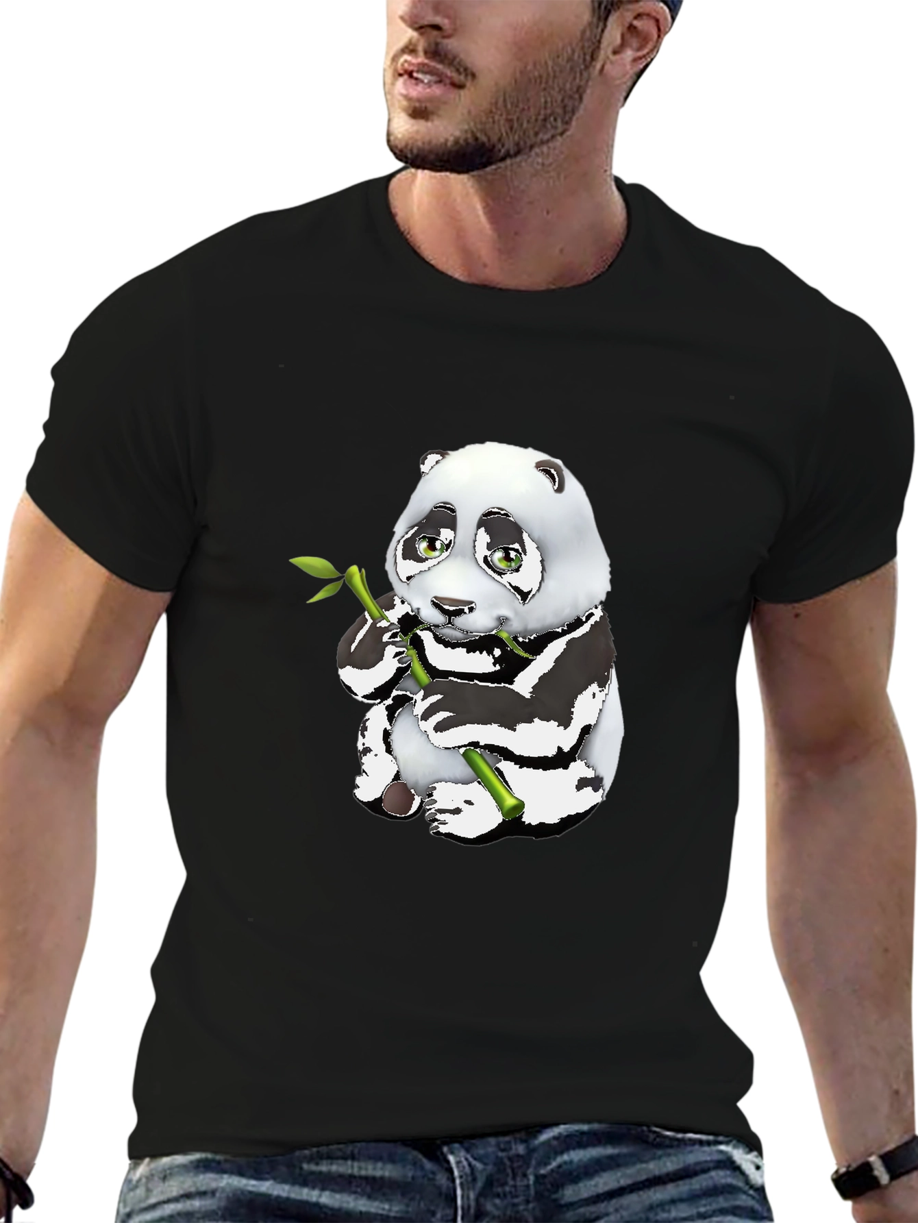 Cute Panda Bamboo T-Shirt