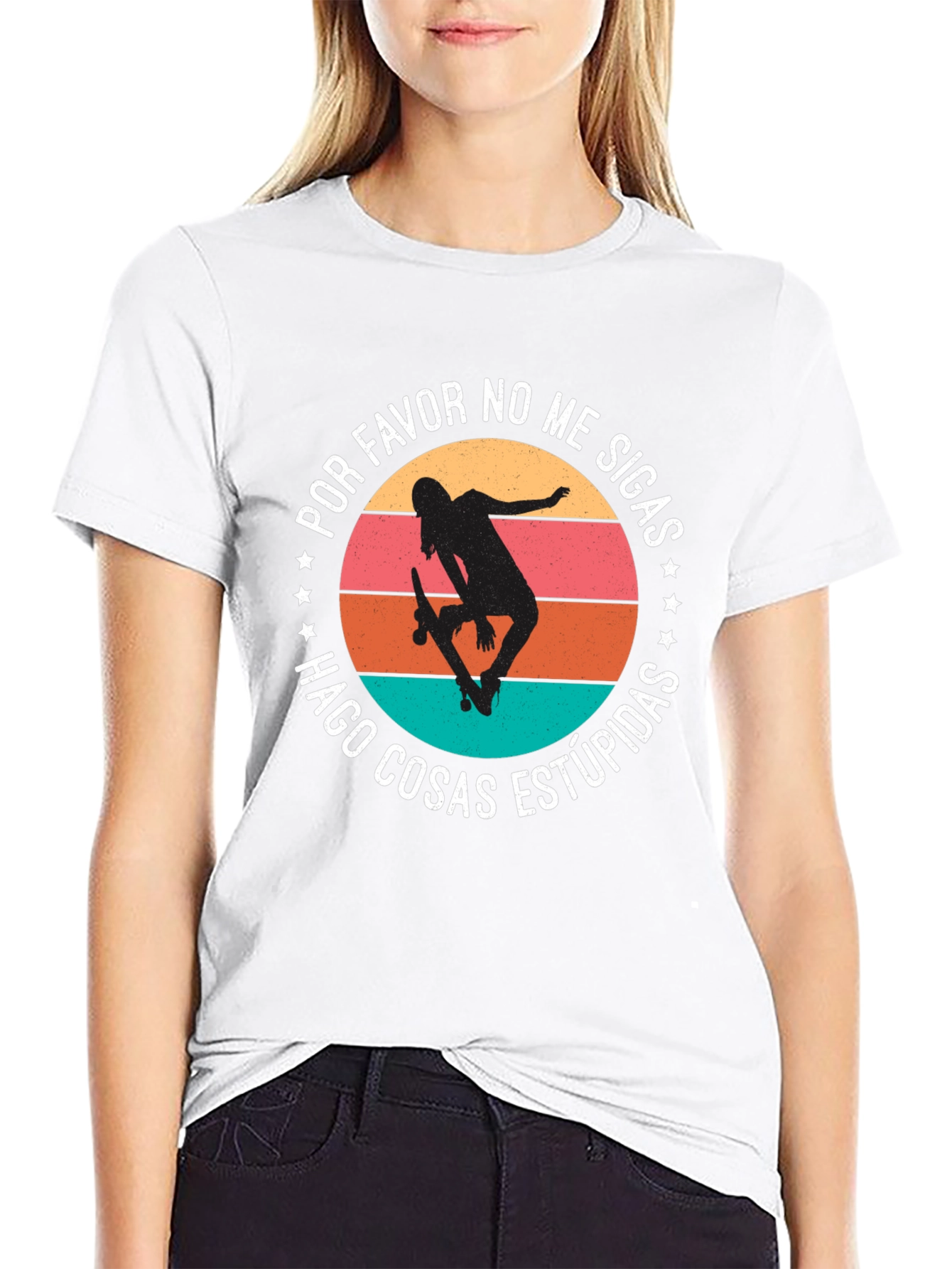 Skateboarder Graphic Tee - Dont Follow Me!