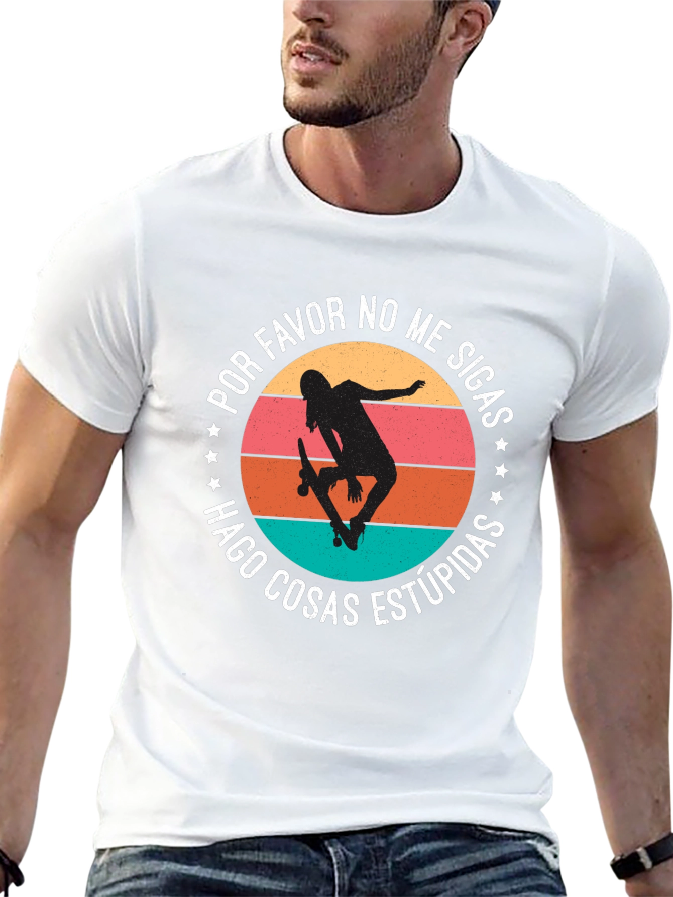 Skateboarder Graphic Tee - Dont Follow Me!