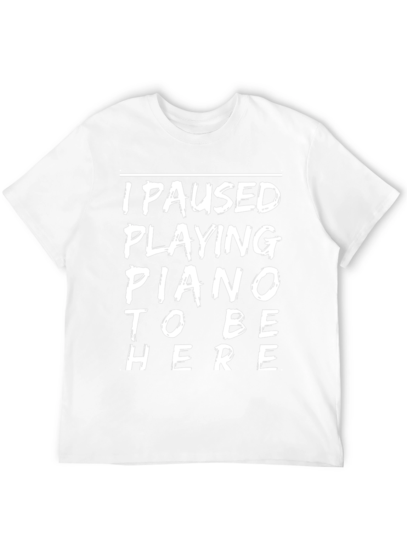 Funny Piano Player Black T-Shirt