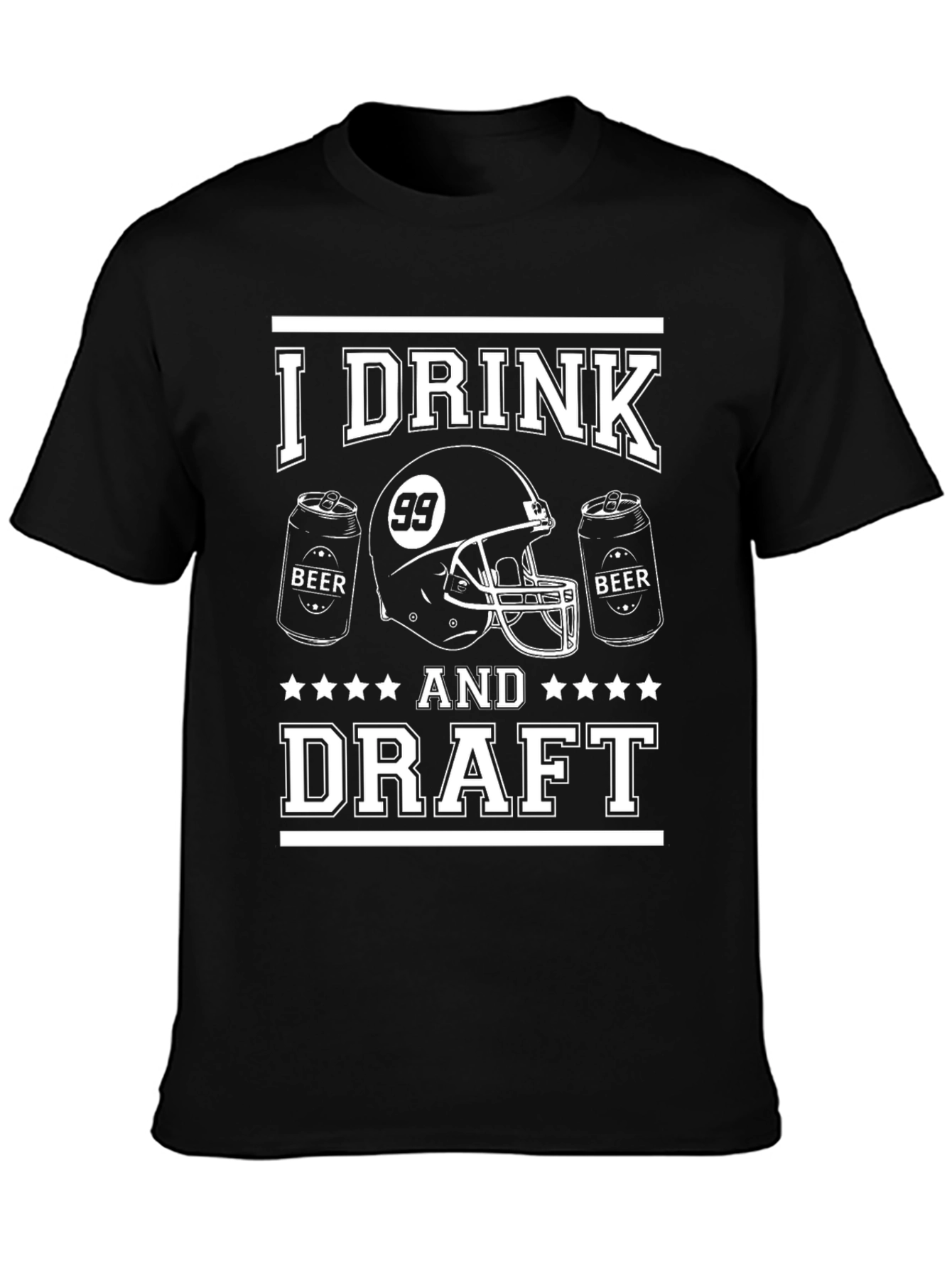I Drink And Draft Football T-Shirt