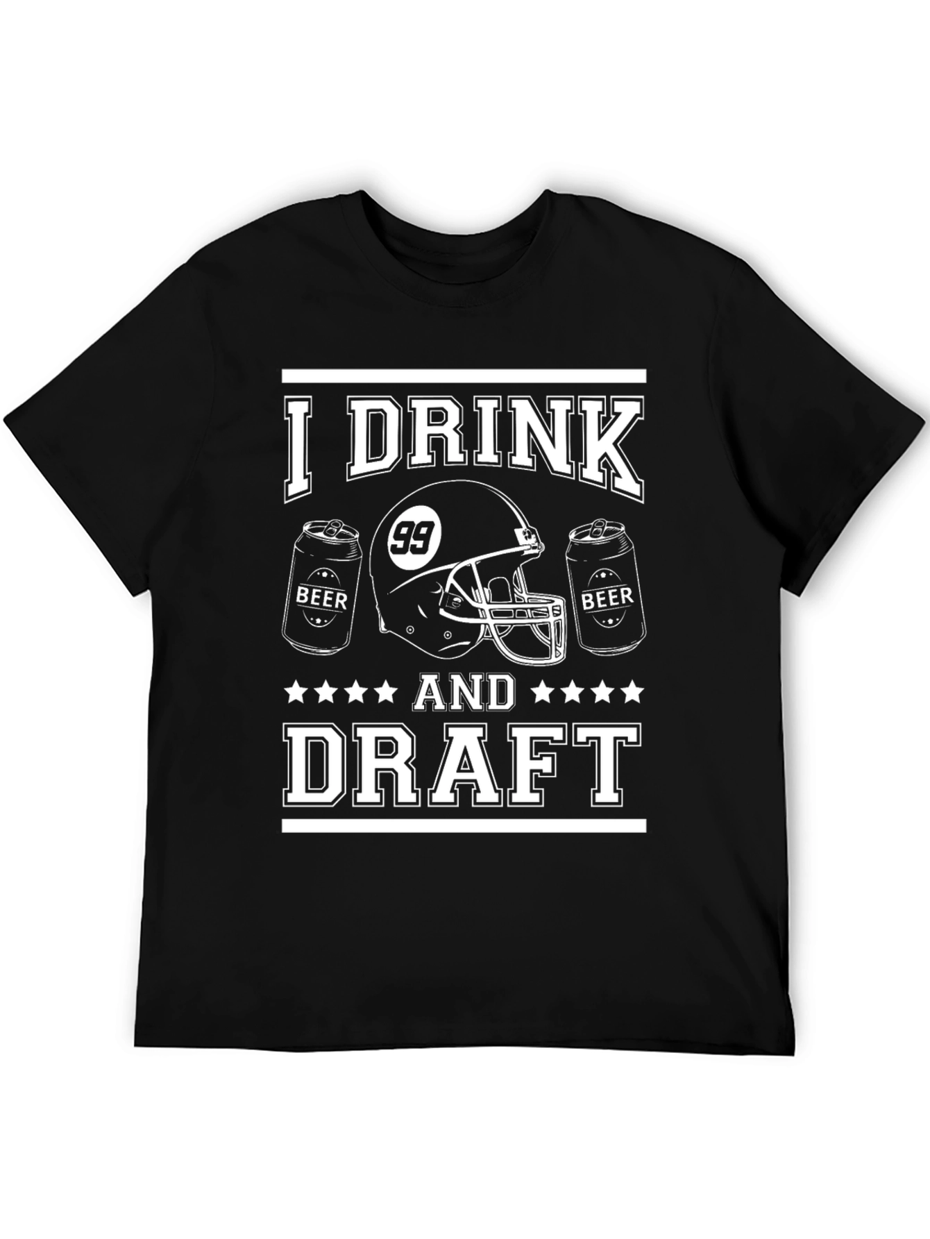 I Drink And Draft Football T-Shirt