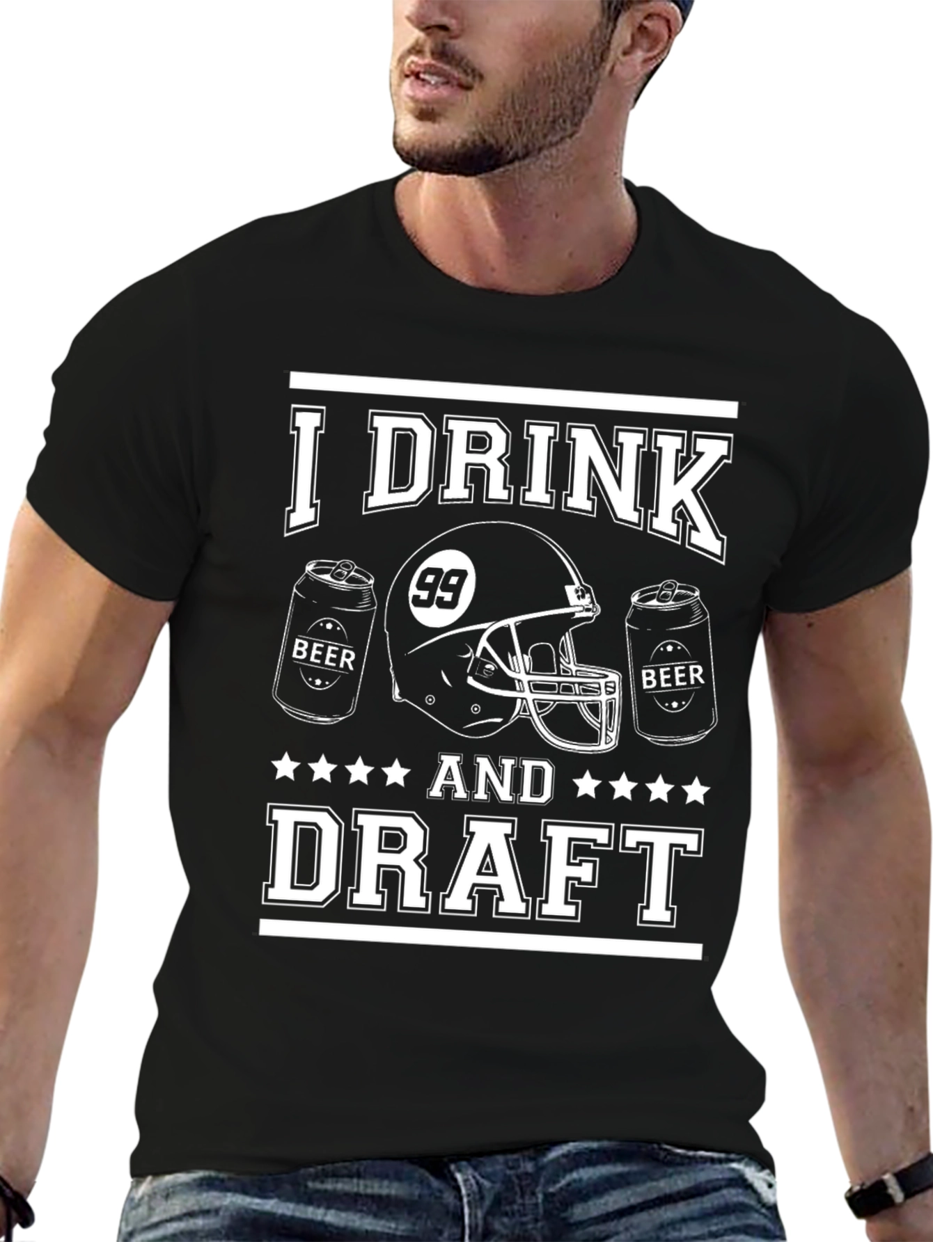 I Drink And Draft Football T-Shirt