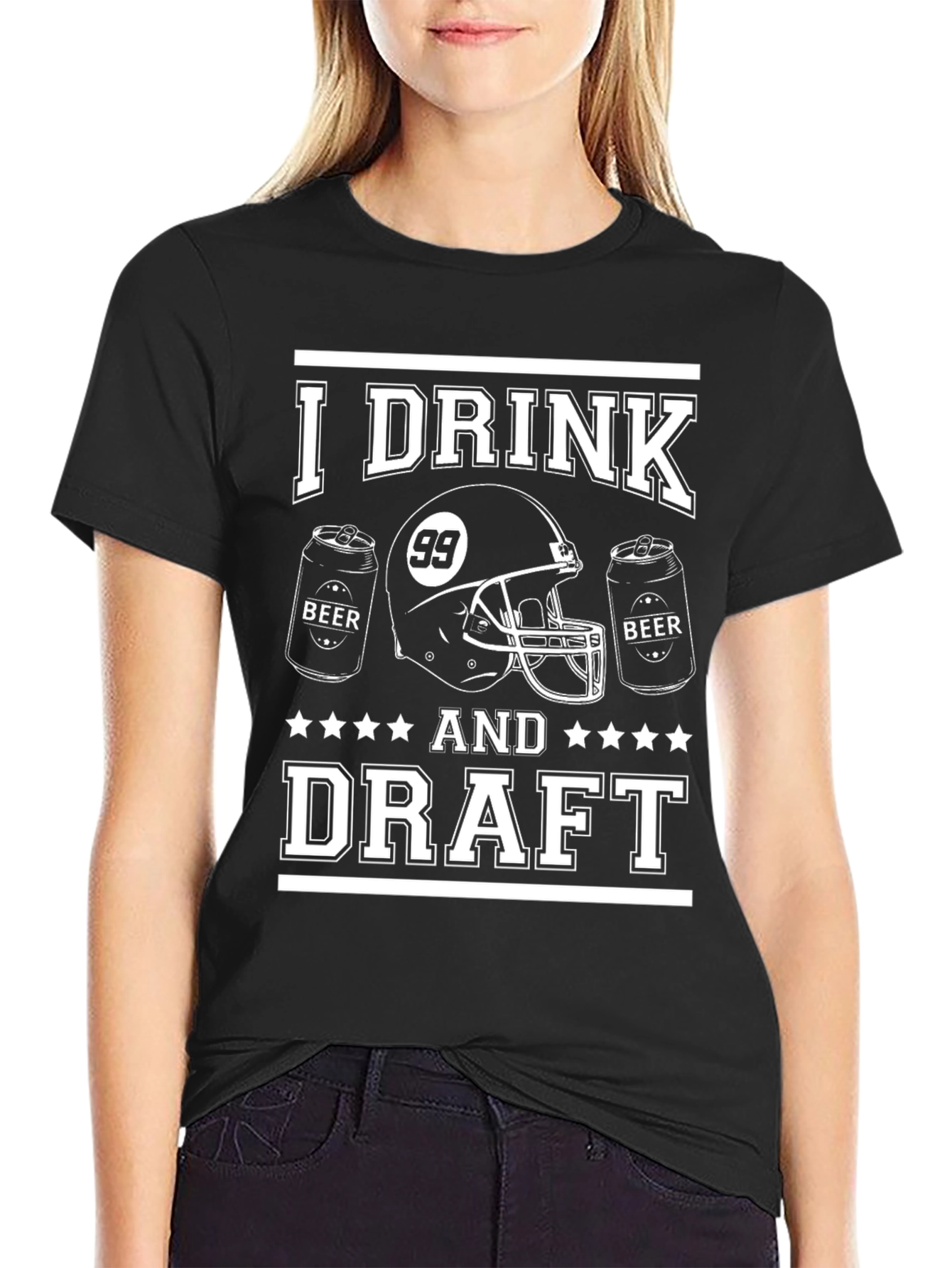 I Drink And Draft Football T-Shirt