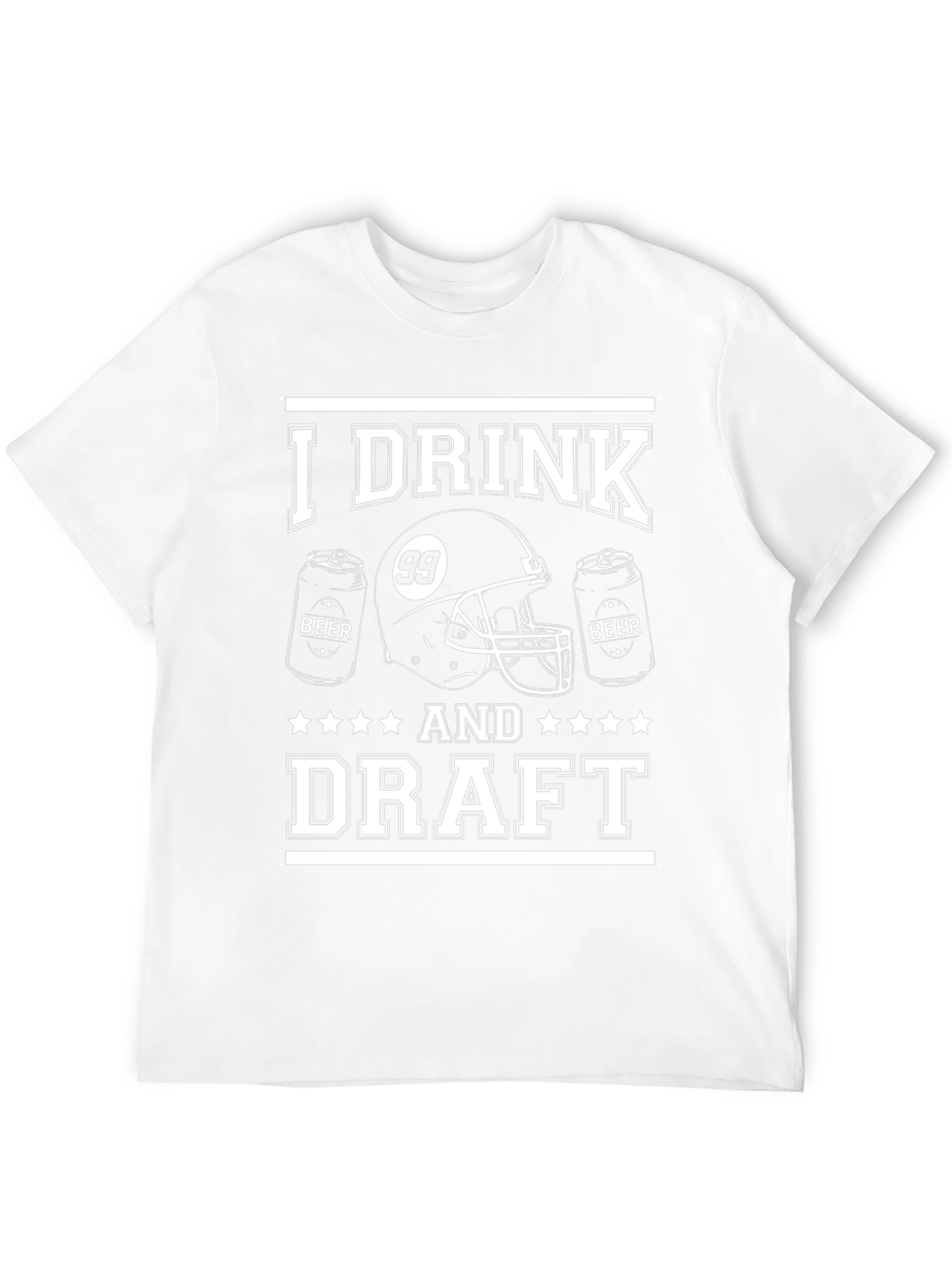 I Drink And Draft Football T-Shirt