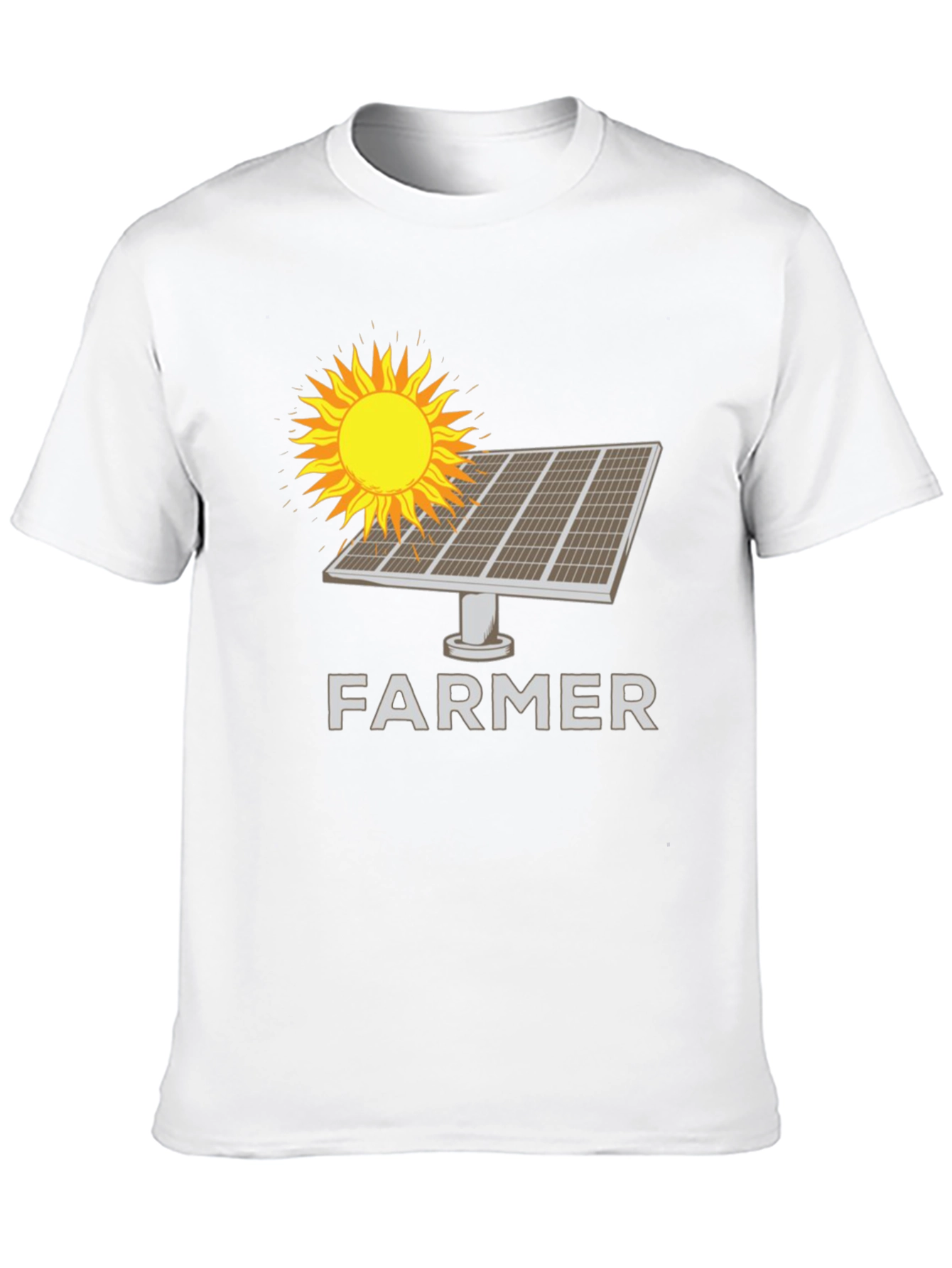Solar Panel Farmer T-Shirt - Sustainable Agriculture Tee