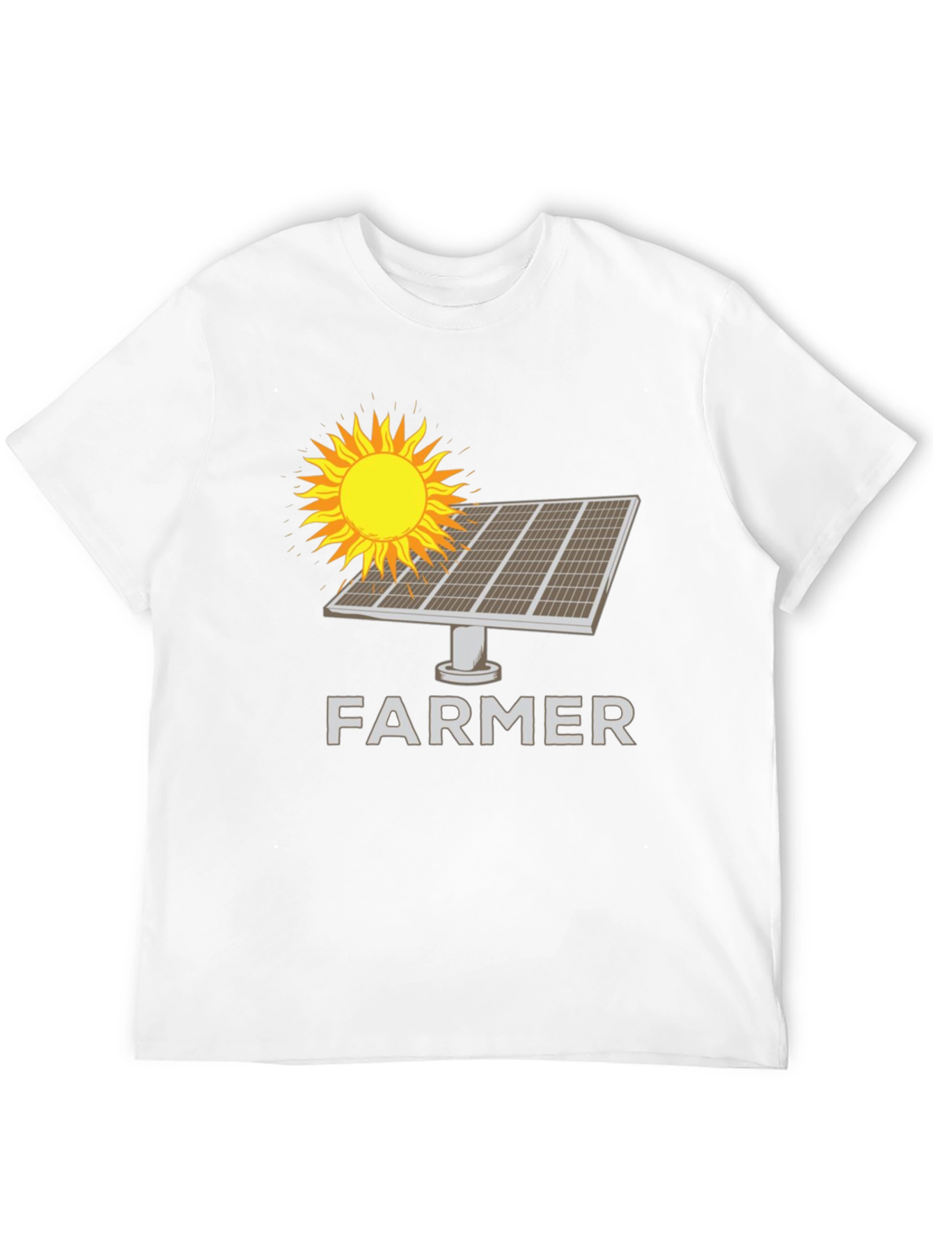 Solar Panel Farmer T-Shirt - Sustainable Agriculture Tee