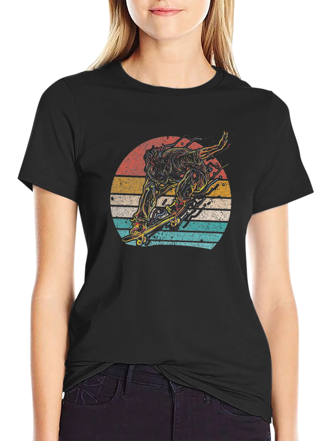 Retro Skateboarder Graphic Tee