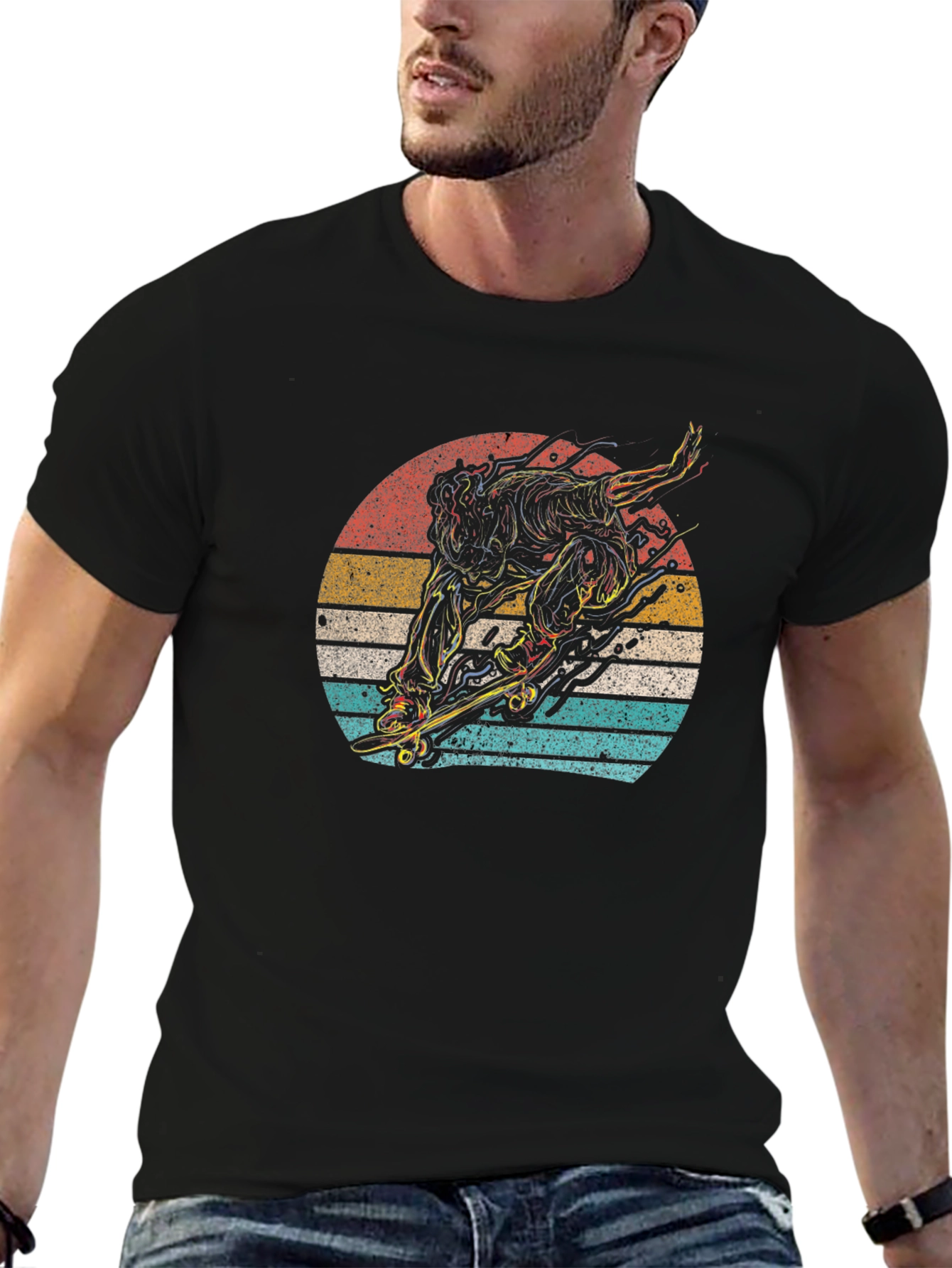 Retro Skateboarder Graphic Tee