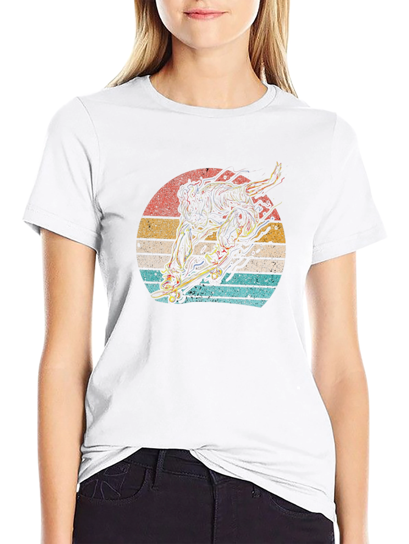 Retro Skateboarder Graphic Tee