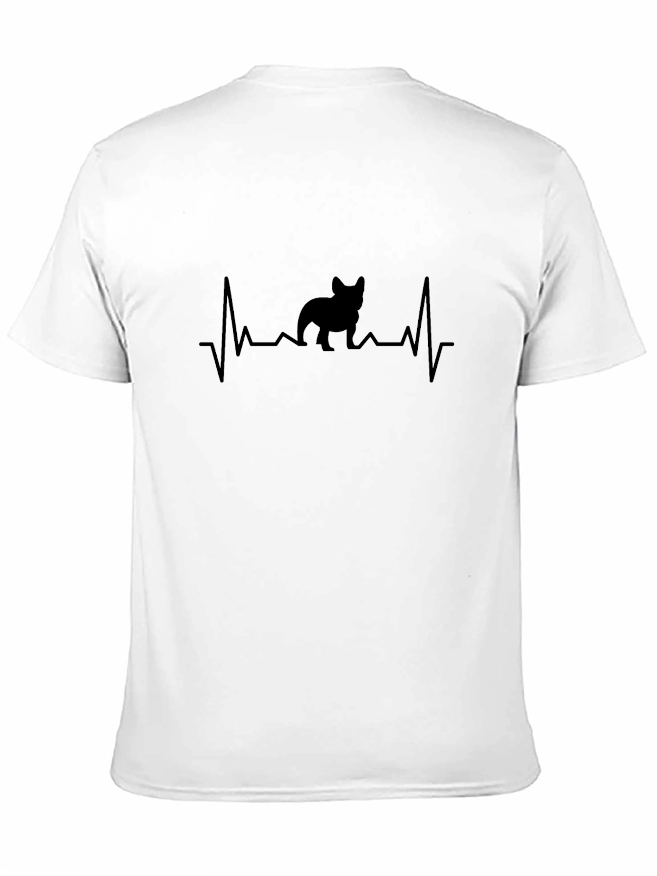 Black French Bulldog Heartbeat T-Shirt