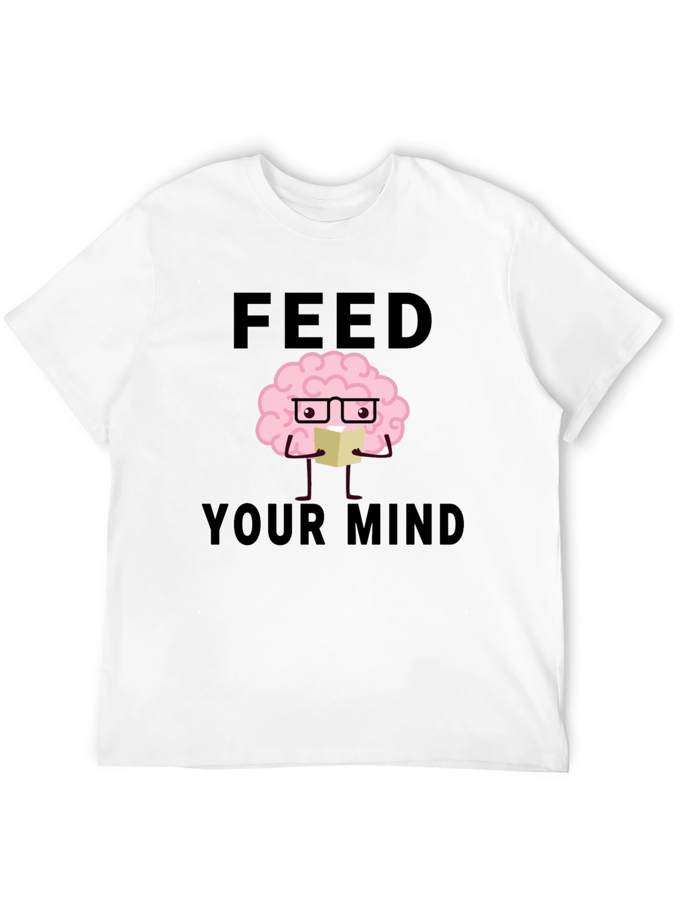 Feed Your Mind Graphic Tee - Brain with Book