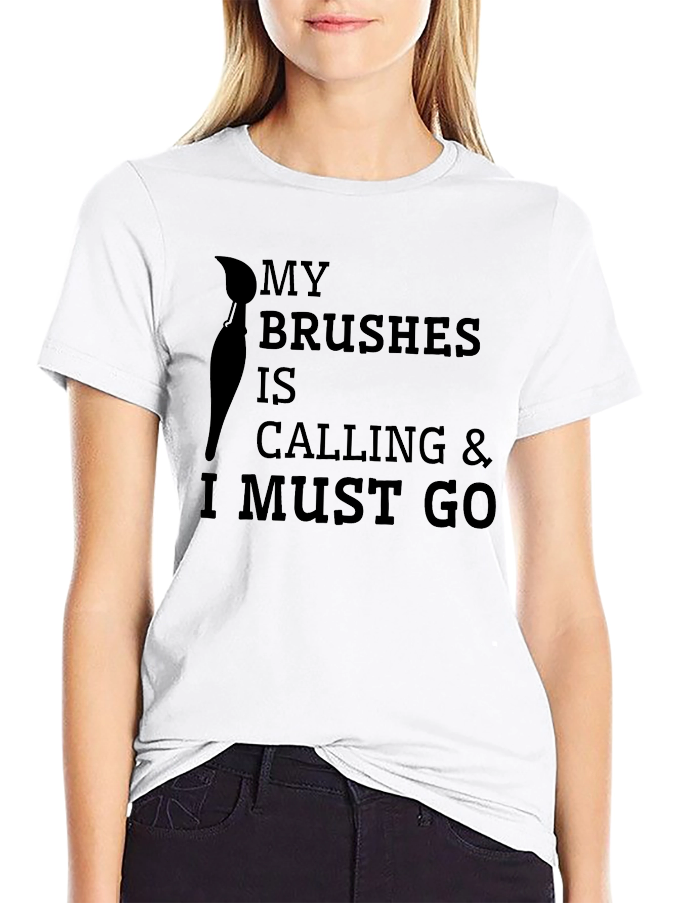 My Brushes Are Calling Funny Artist T-Shirt
