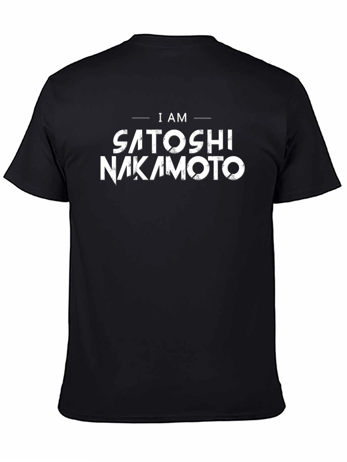 I am Satoshi Nakamoto Black T-Shirt
