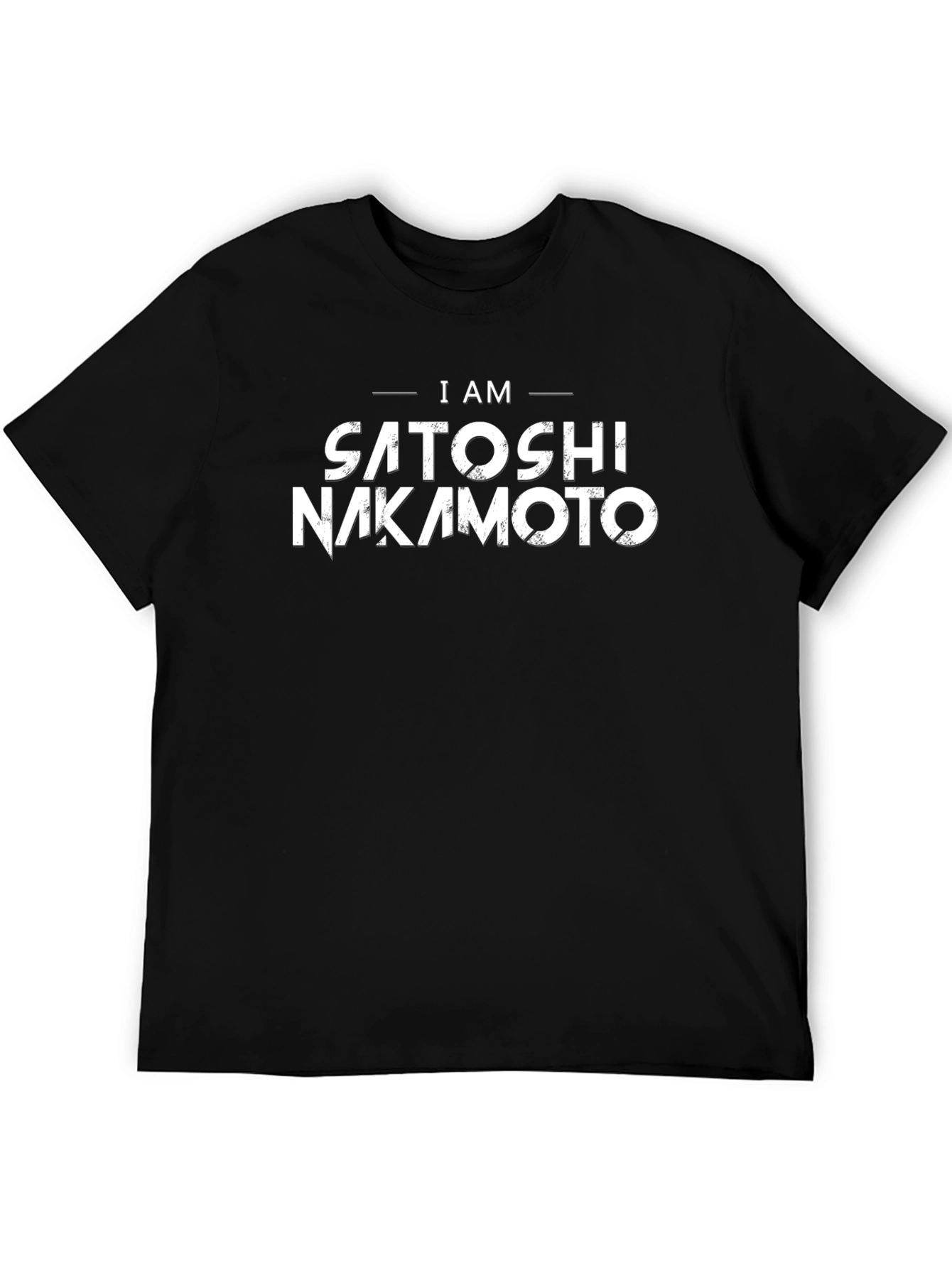 I am Satoshi Nakamoto Black T-Shirt