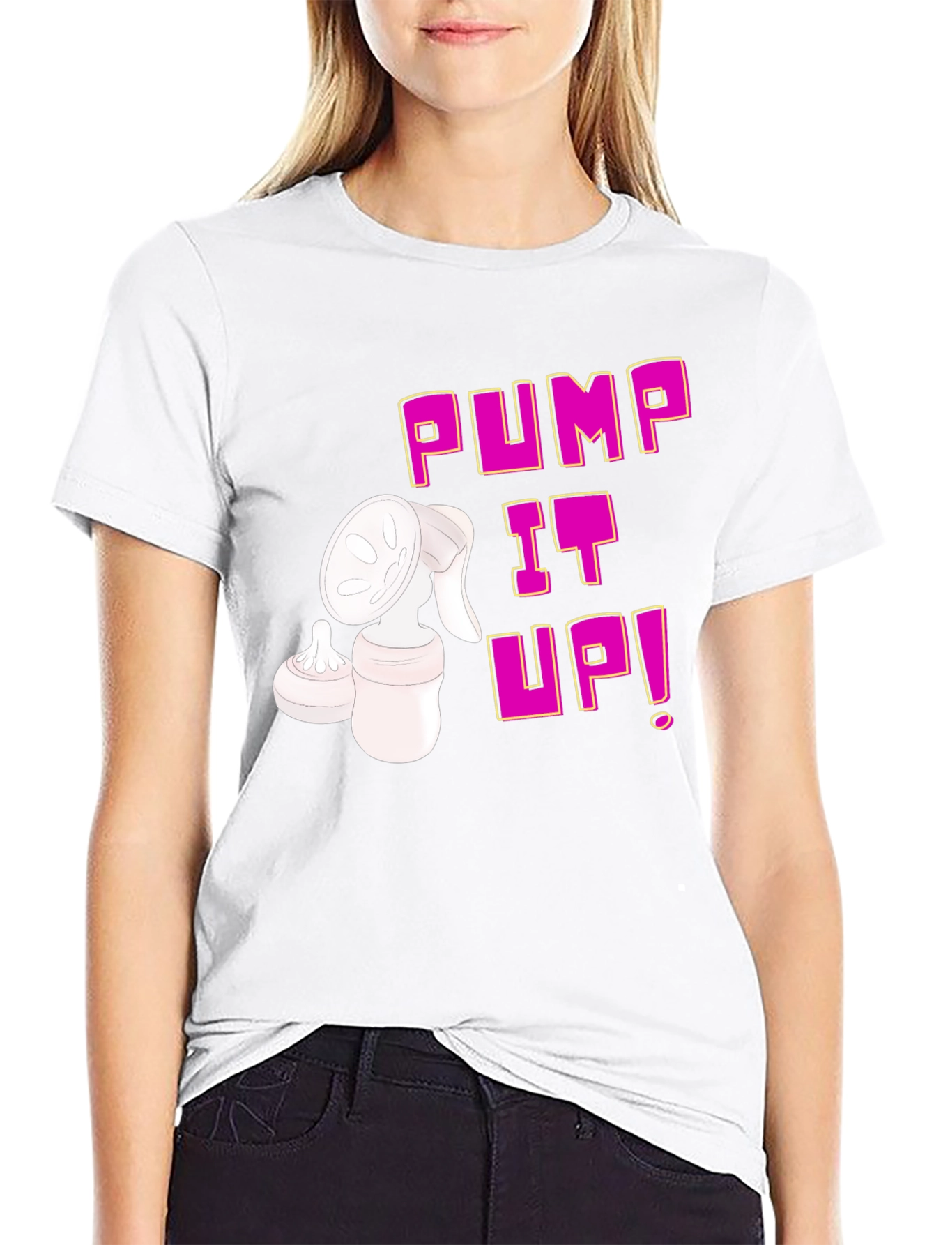 Pump It Up! Breastfeeding T-Shirt - Black