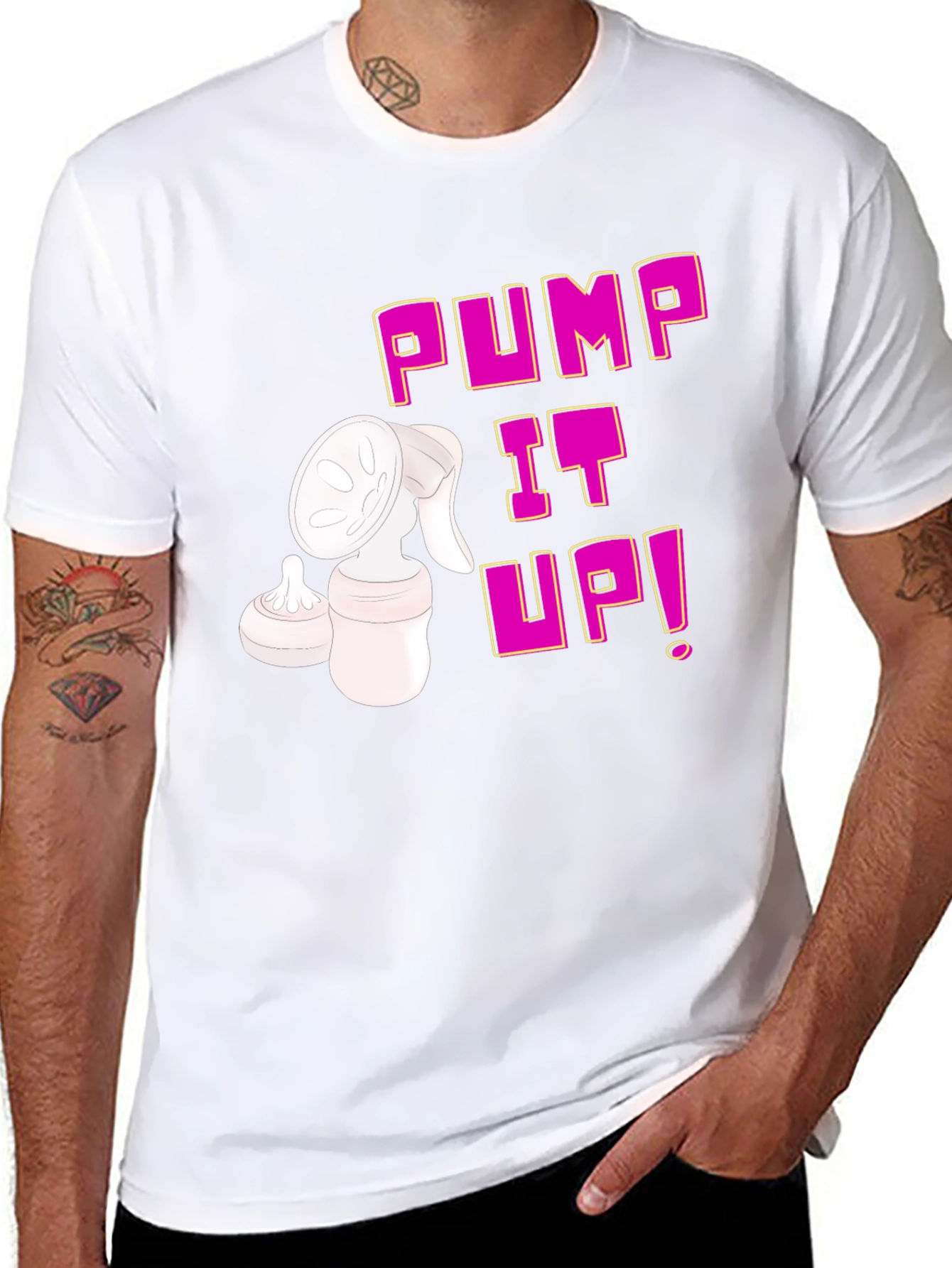 Pump It Up! Breastfeeding T-Shirt - Black