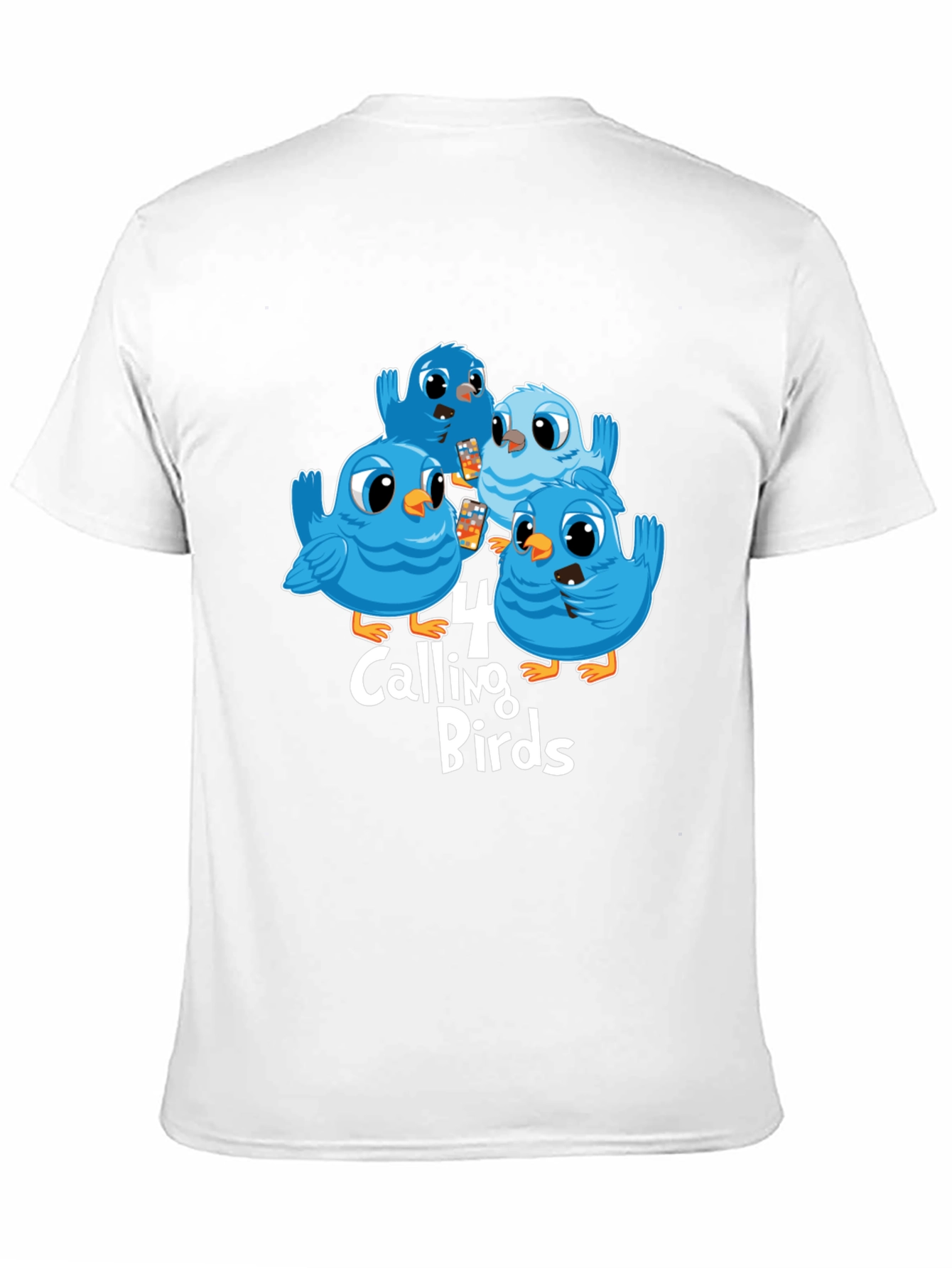 Four Calling Birds Graphic T-Shirt