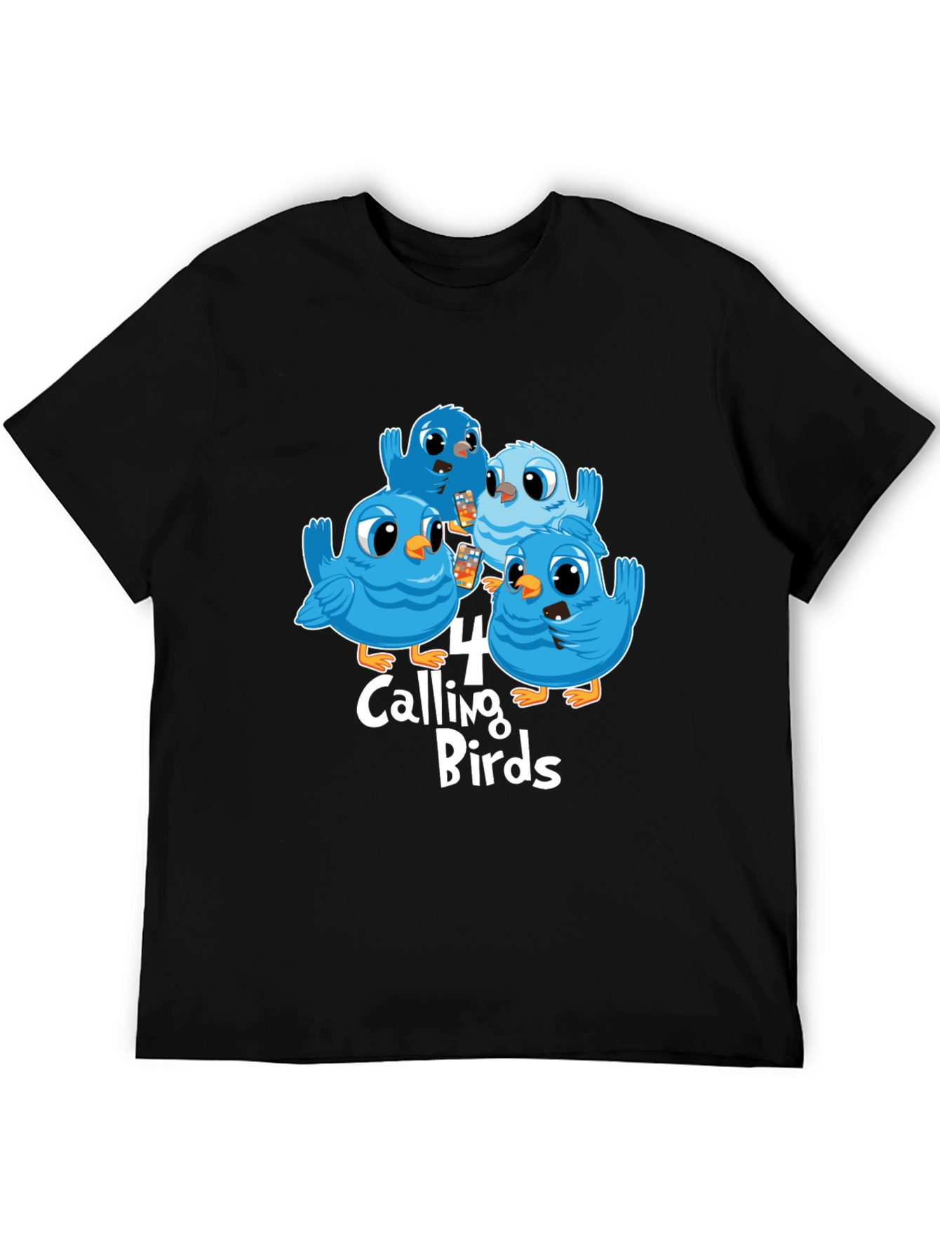 Four Calling Birds Graphic T-Shirt