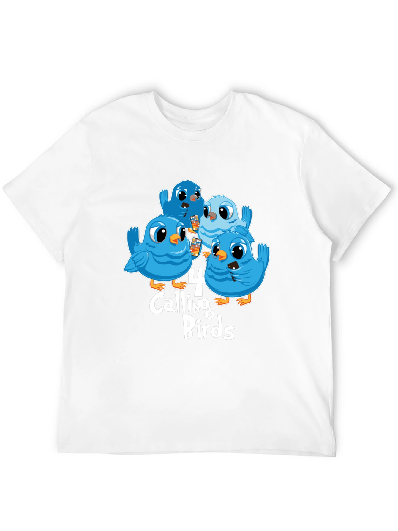 Four Calling Birds Graphic T-Shirt
