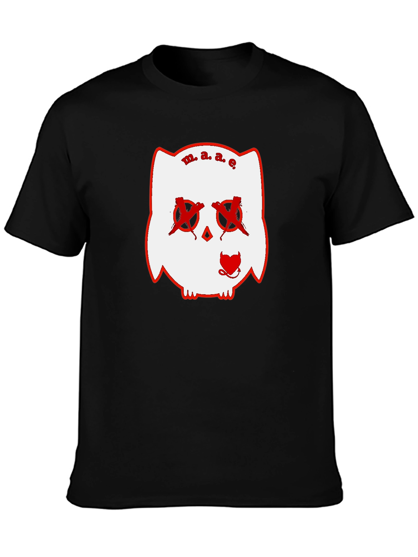 Unique Graphic Print Black T-Shirt