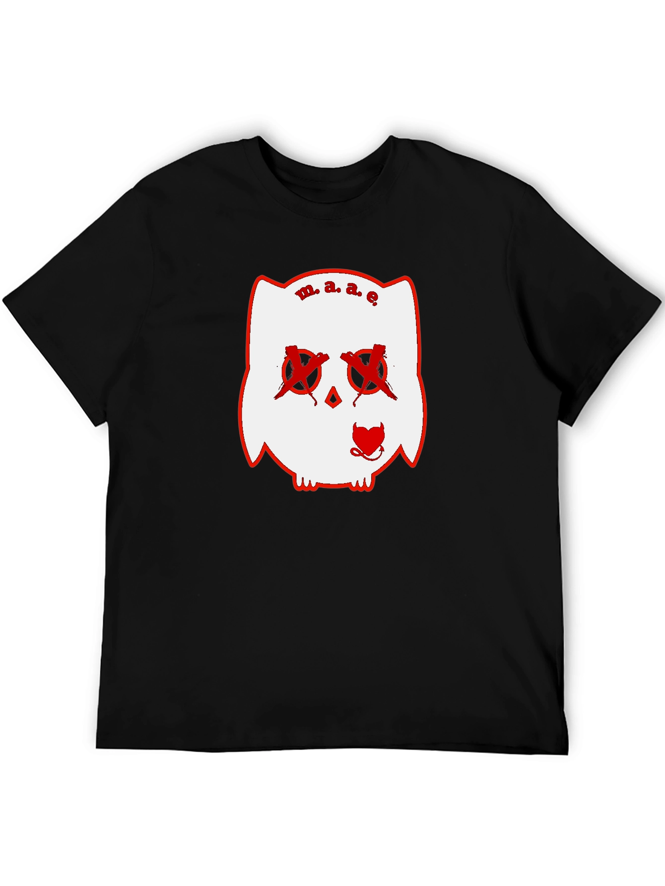 Unique Graphic Print Black T-Shirt