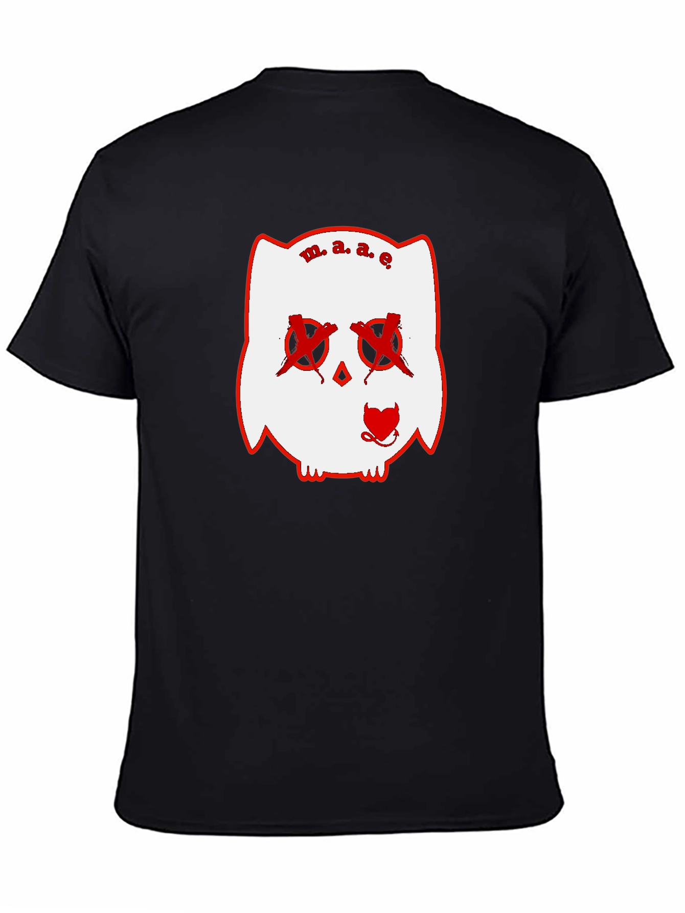 Unique Graphic Print Black T-Shirt