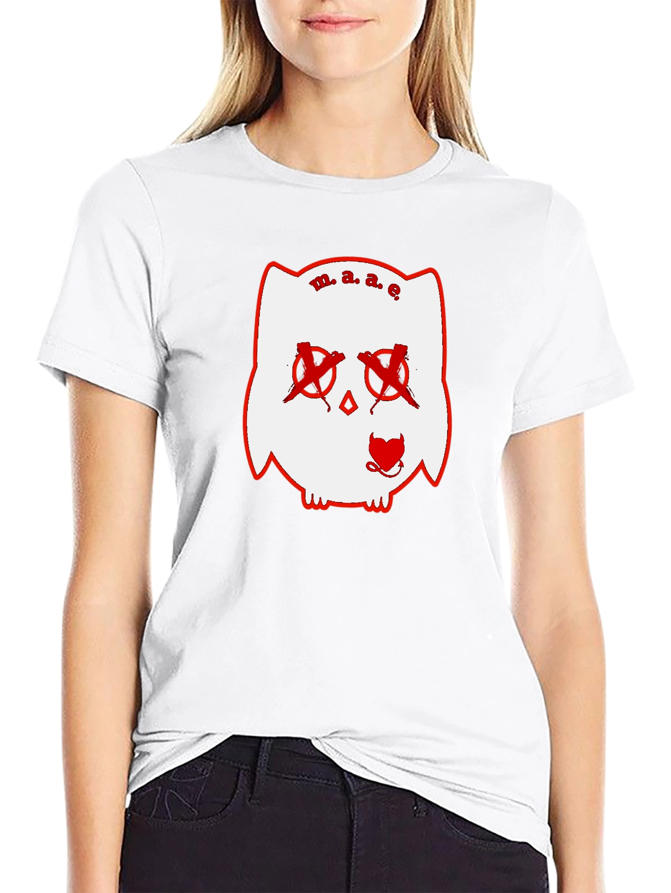 Unique Graphic Print Black T-Shirt