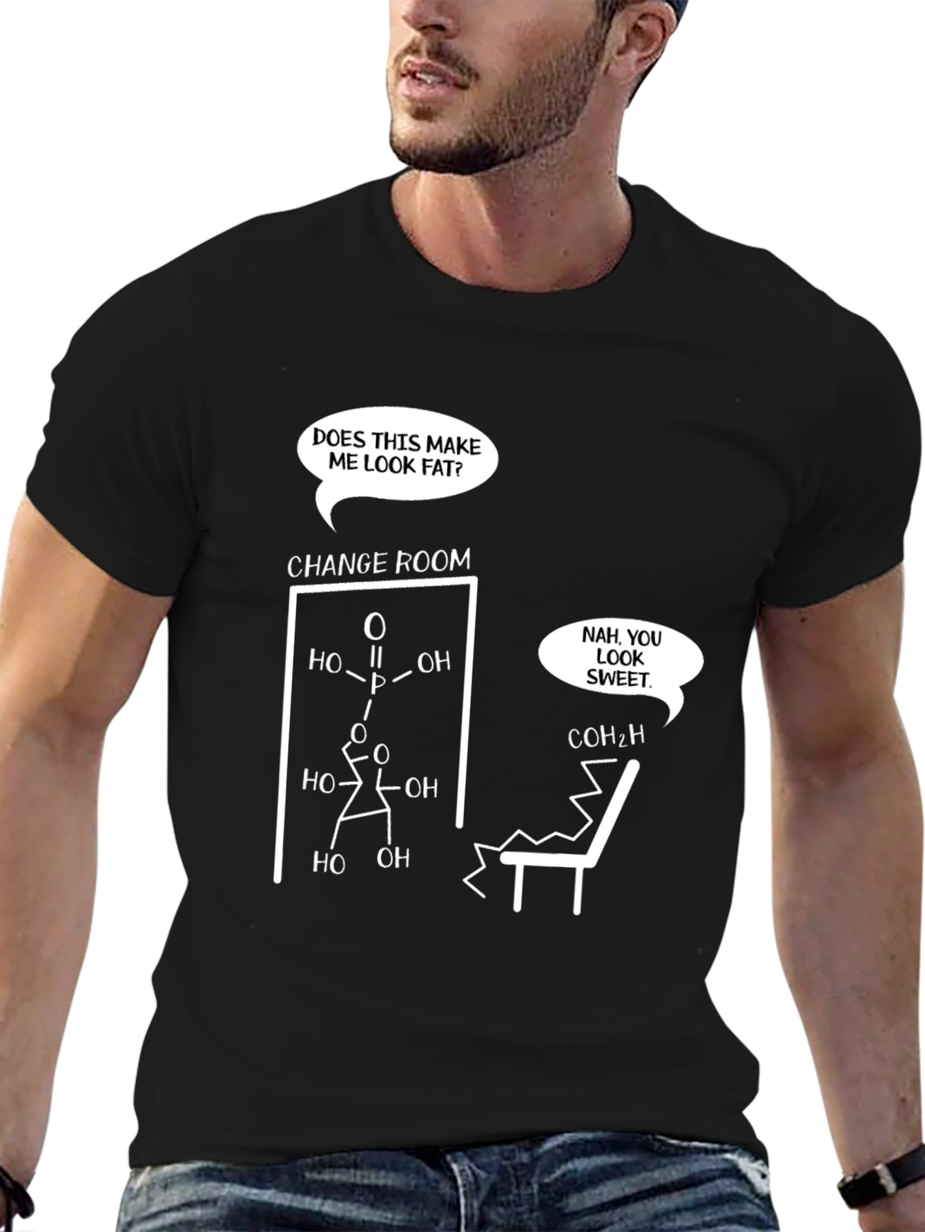 Funny Chemistry T-Shirt: Does This Make Me Look Fat?