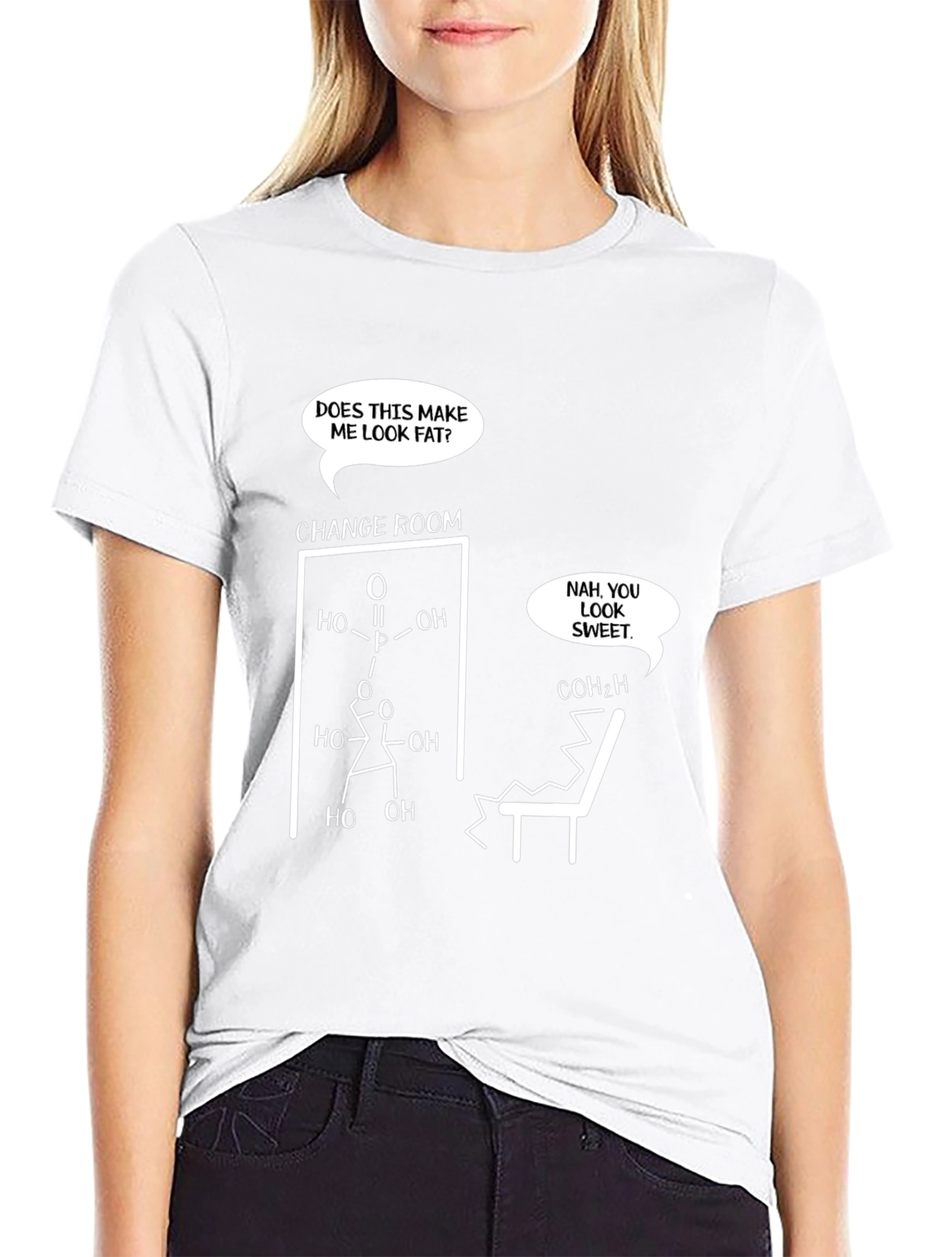 Funny Chemistry T-Shirt: Does This Make Me Look Fat?