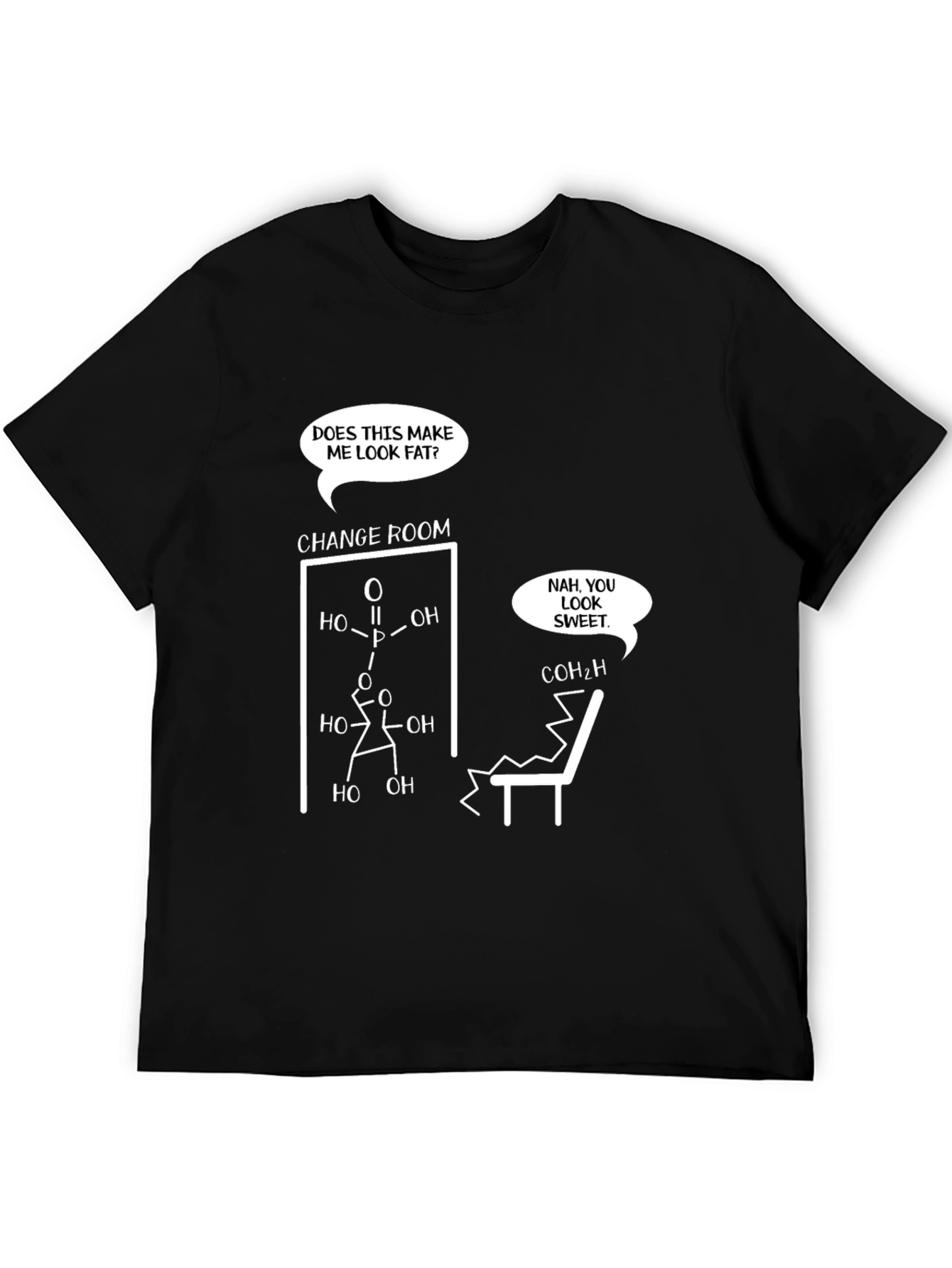 Funny Chemistry T-Shirt: Does This Make Me Look Fat?
