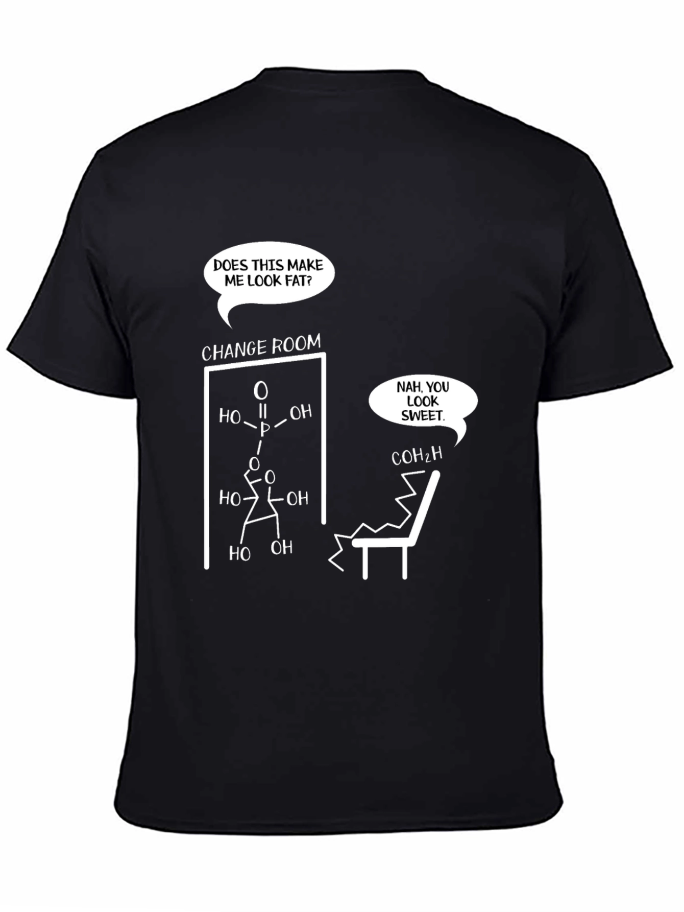 Funny Chemistry T-Shirt: Does This Make Me Look Fat?