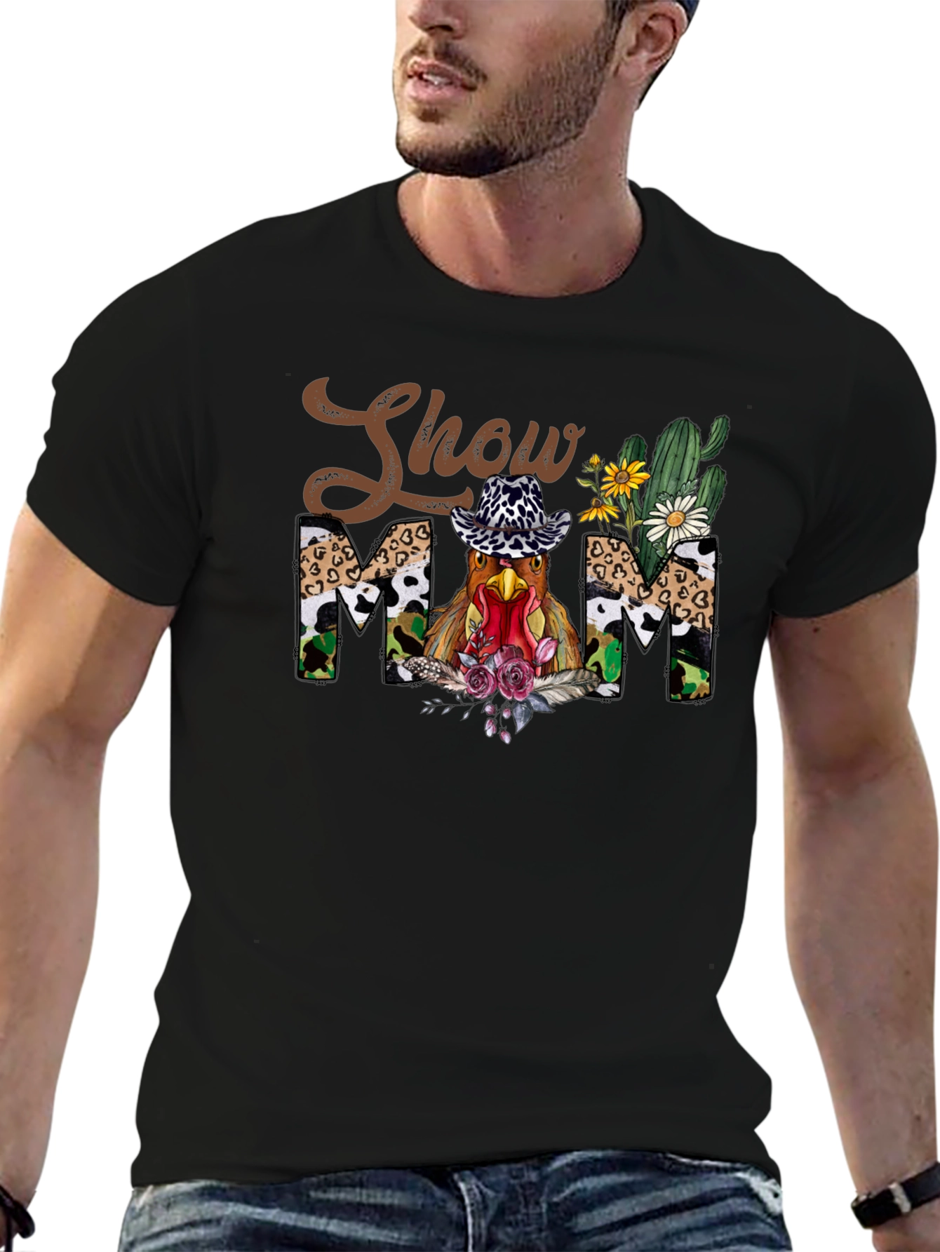 Show Mom Chicken Graphic Tee