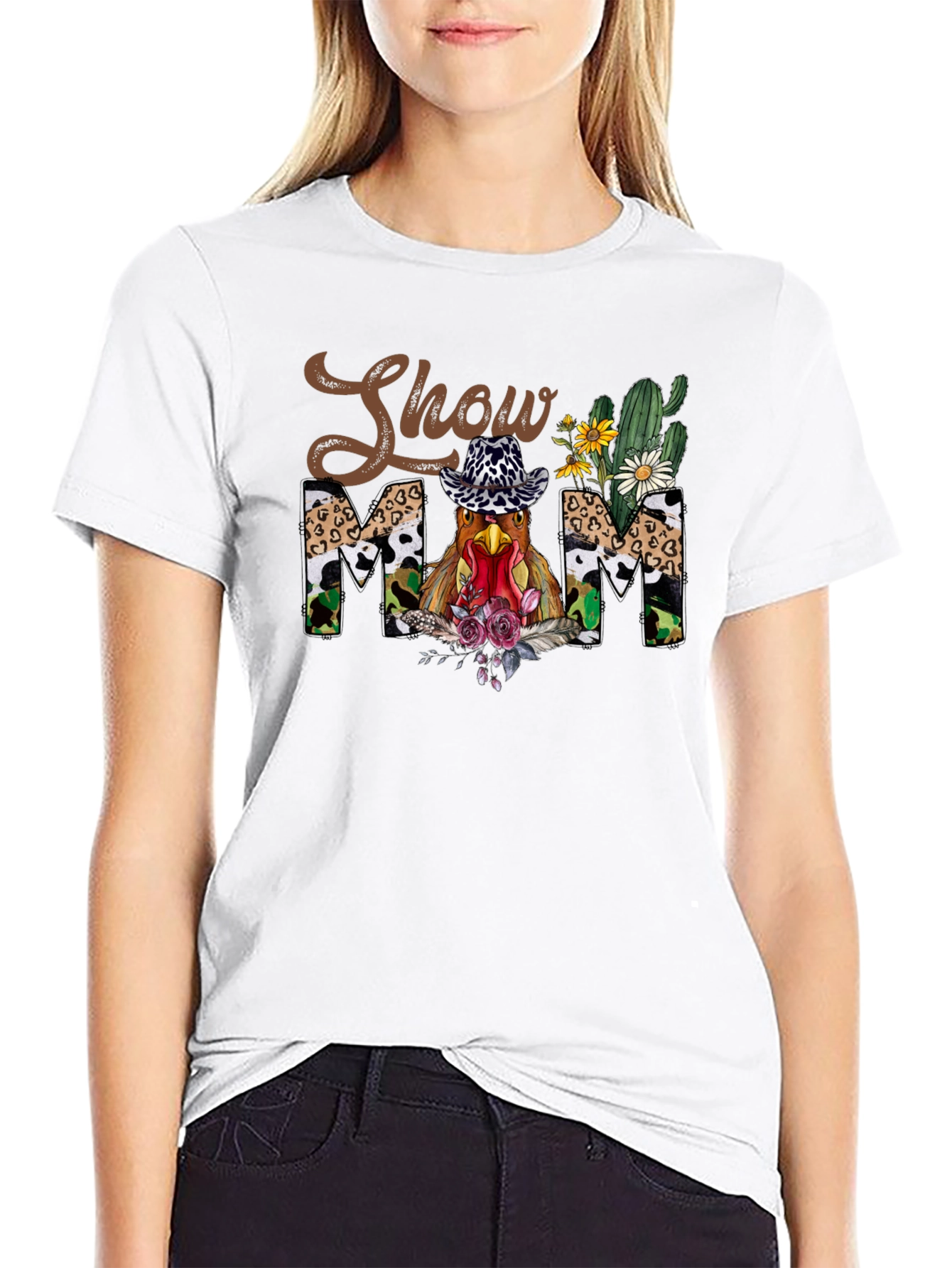 Show Mom Chicken Graphic Tee