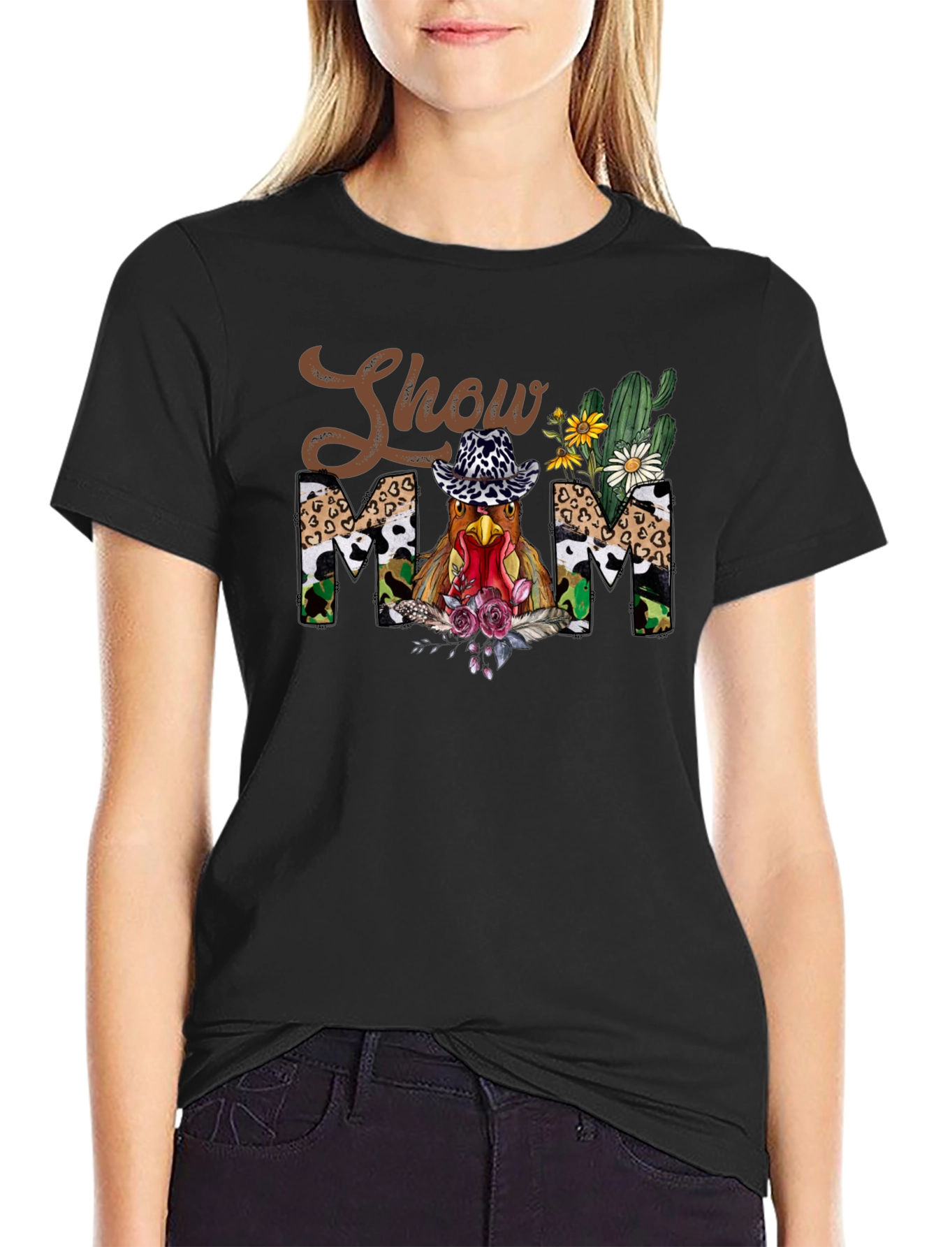 Show Mom Chicken Graphic Tee